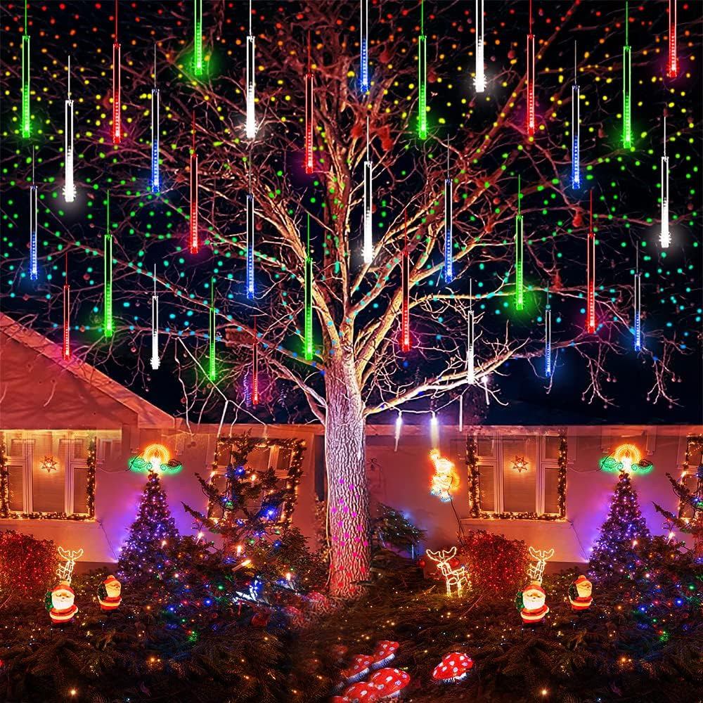 Innovative Kwaiffeo Outdoor Meteor Shower Lights, High-Quality Christmas Lights...