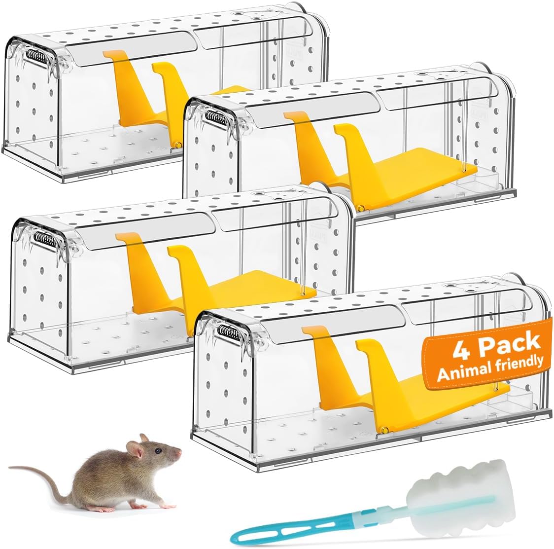 Effective Humane Mouse Traps, Special Mouse Catchers for Indoor and Outdoor Use,...