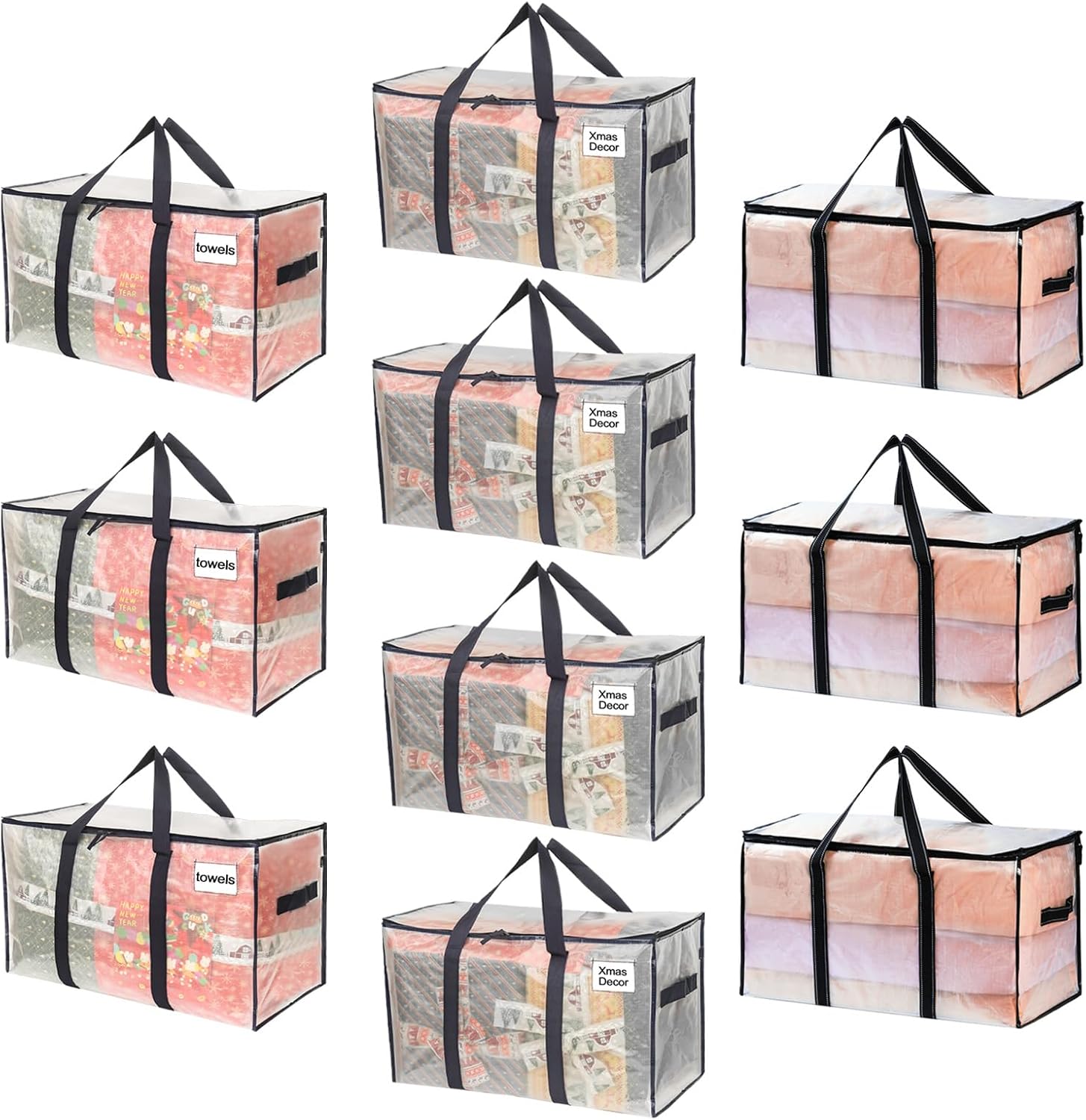 VENO Extra Large Moving Storage Bags, Unique Heavy-Duty Organizer Tote, Affordab...