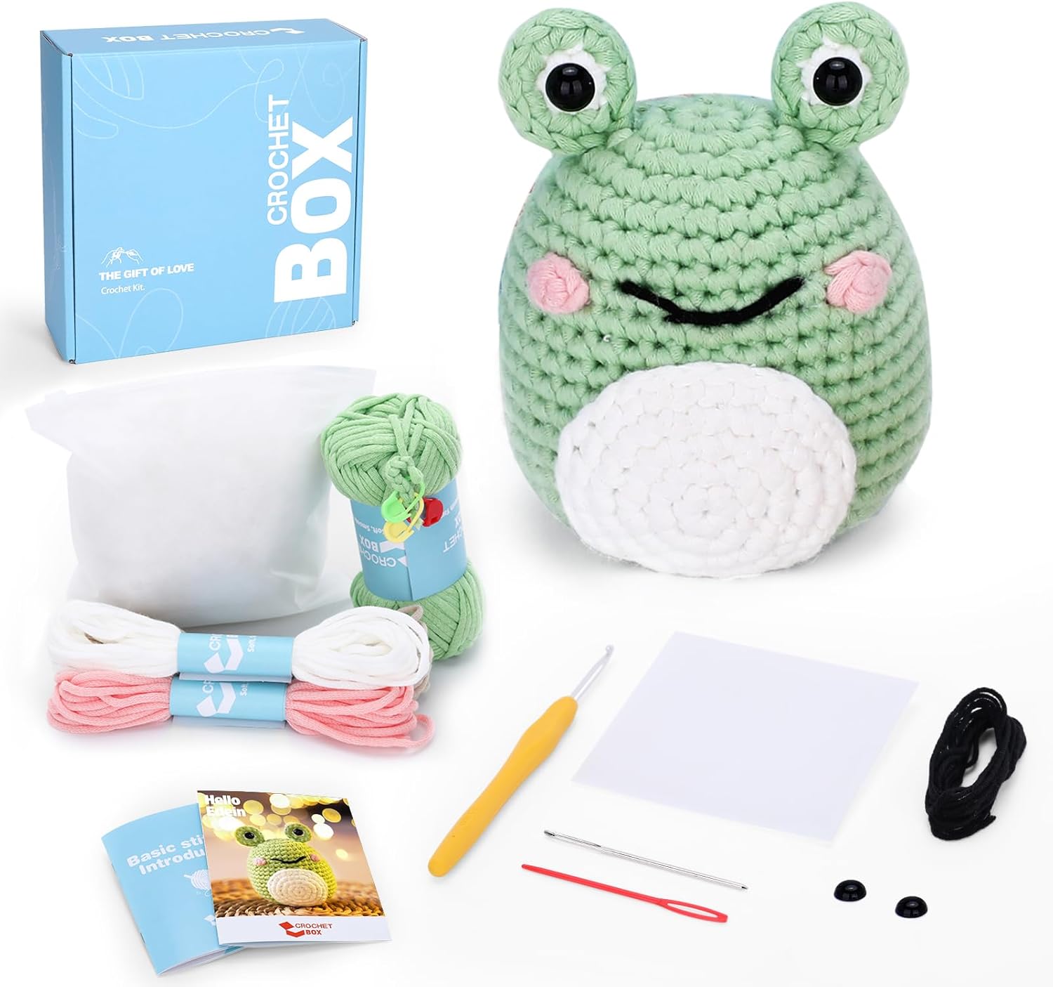 Perfect CROCHET BOX Kit for Beginners, Special Tortoise Crochet Kit, Unique Croc...
