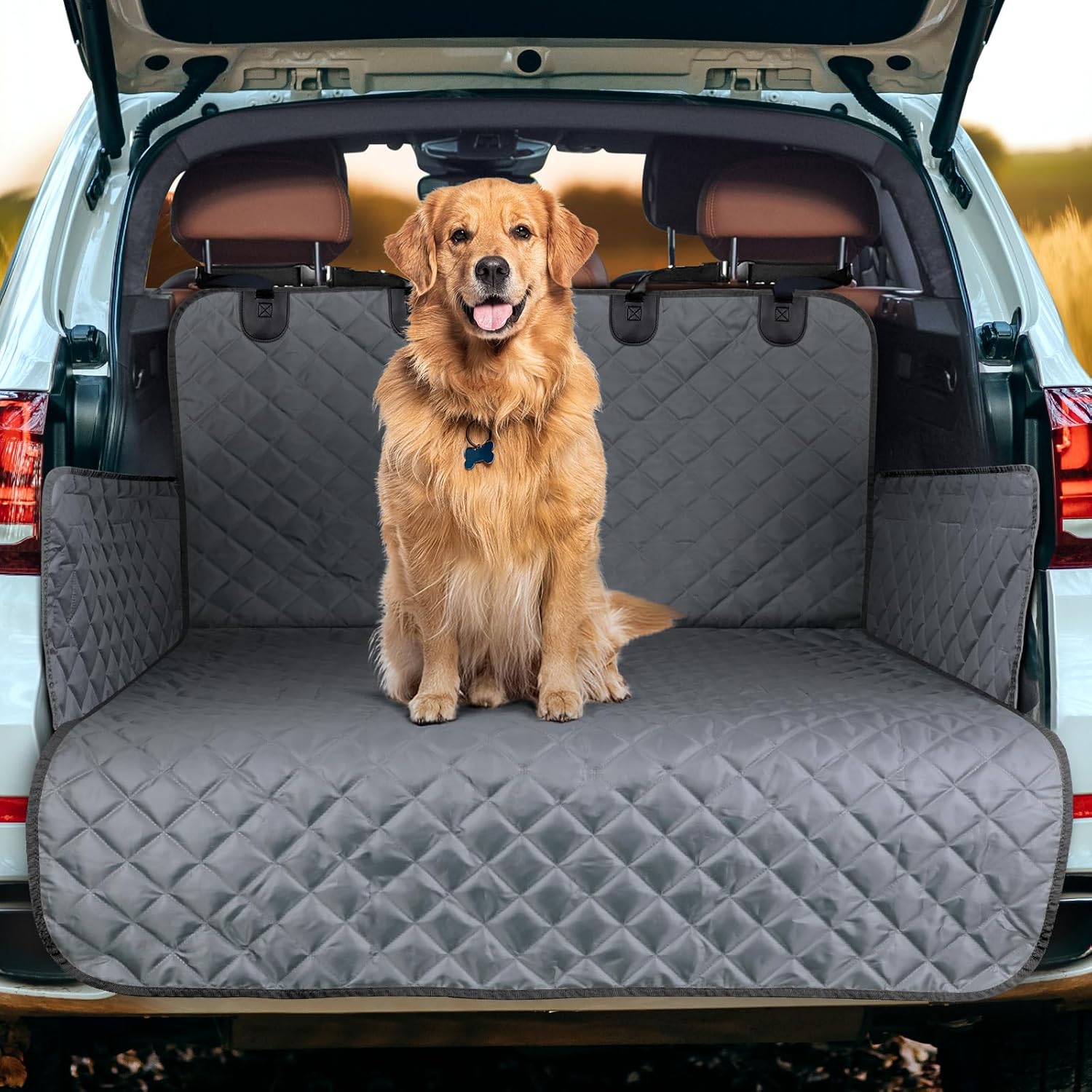 JOEJOY Car Boot Protector - Boot Liner for Dogs Sc...