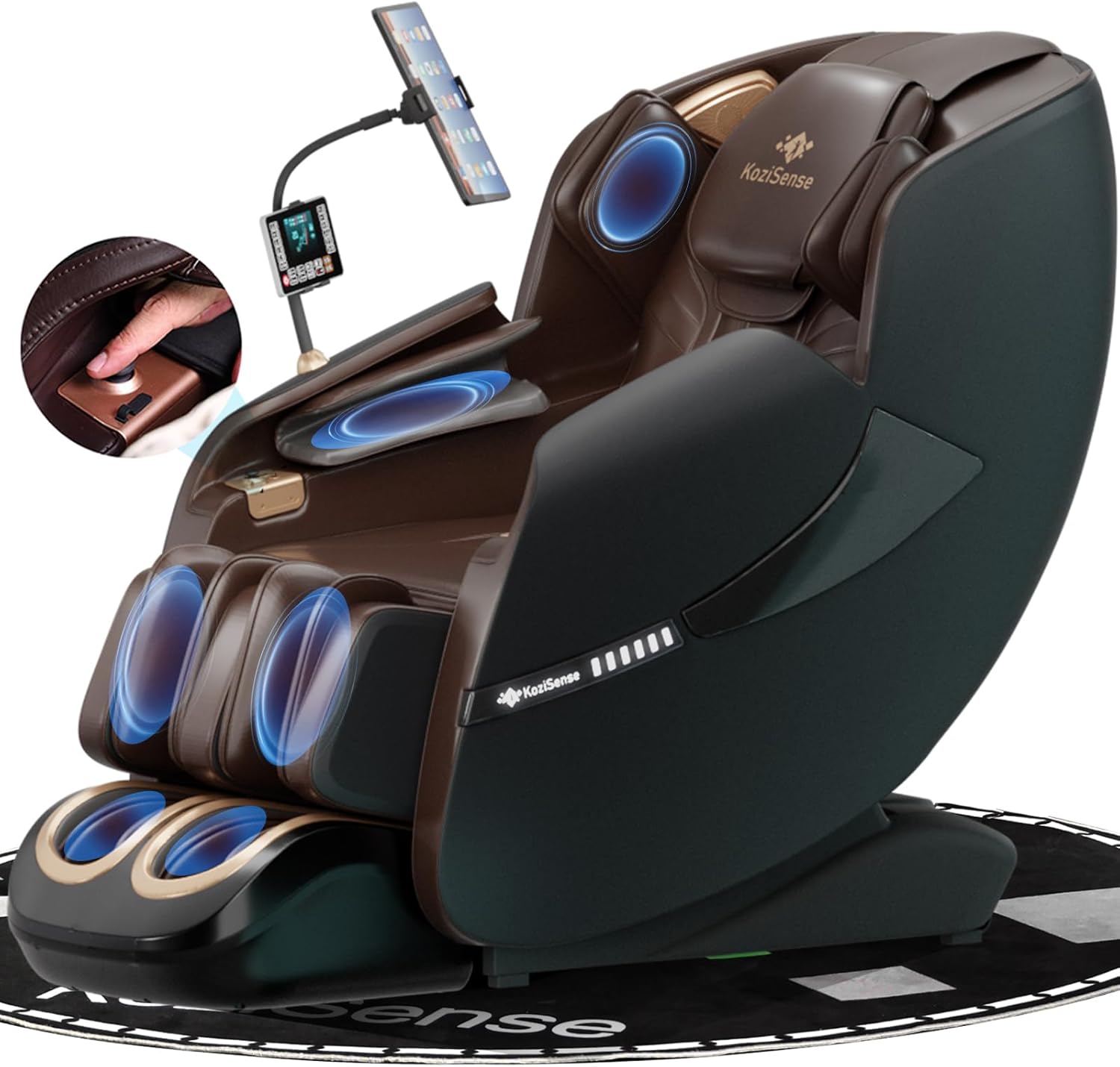 2025 Massage Chair Full Body, Zero Gravity SL-Track Shiatsu Massage Recliner Cha...