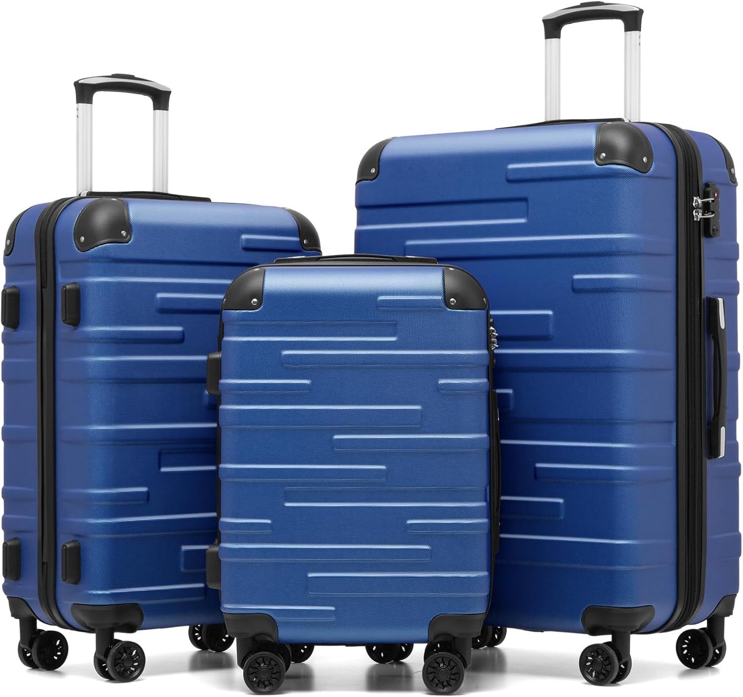 Top COOLIFE Suitcase Set, Premium Hard Shell Luggage with TSA Lock, Ultra-Lightw...