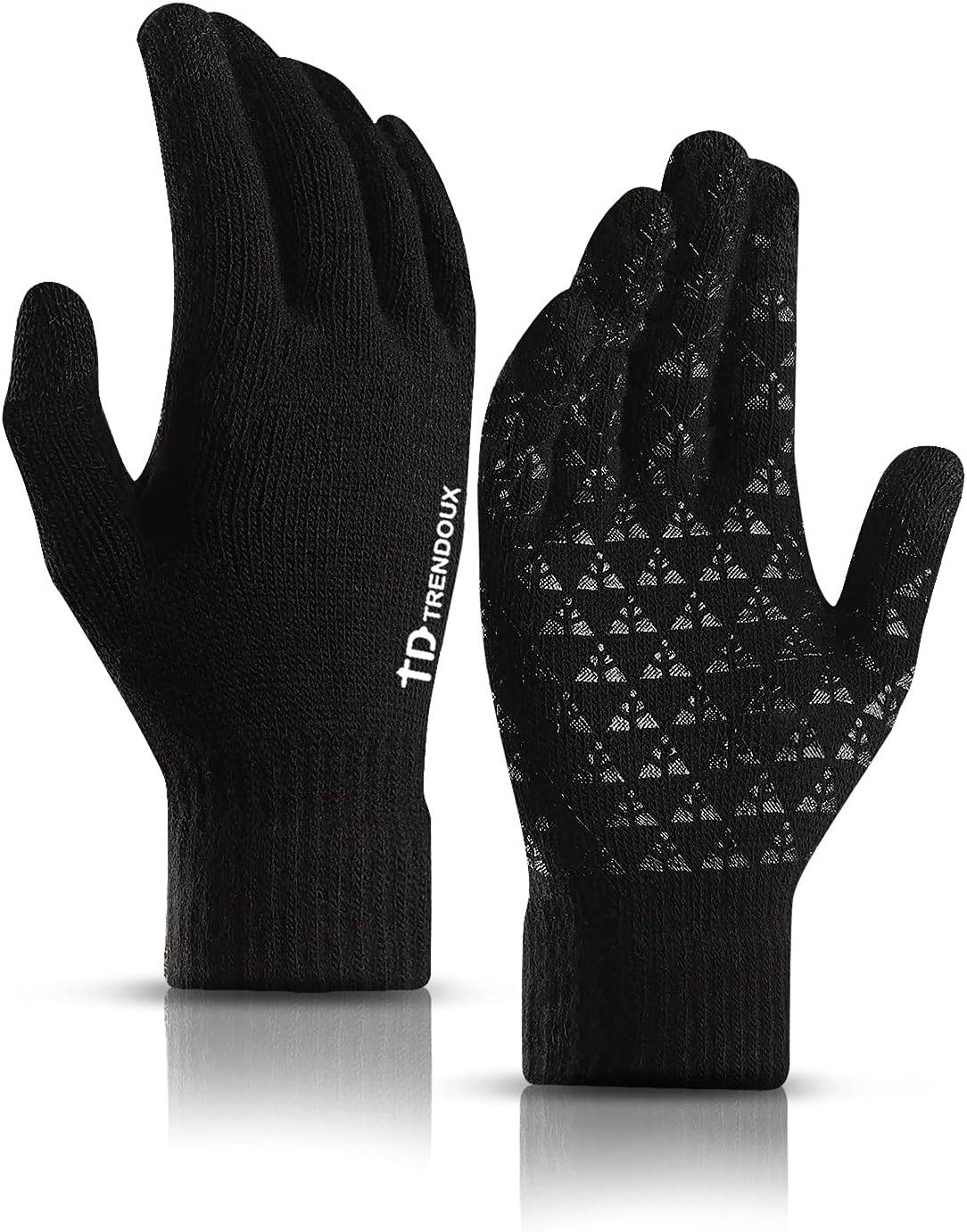 TRENDOUX Winter Gloves for Men and Women - Upgraded Touch Screen Anti-Slip Silic...