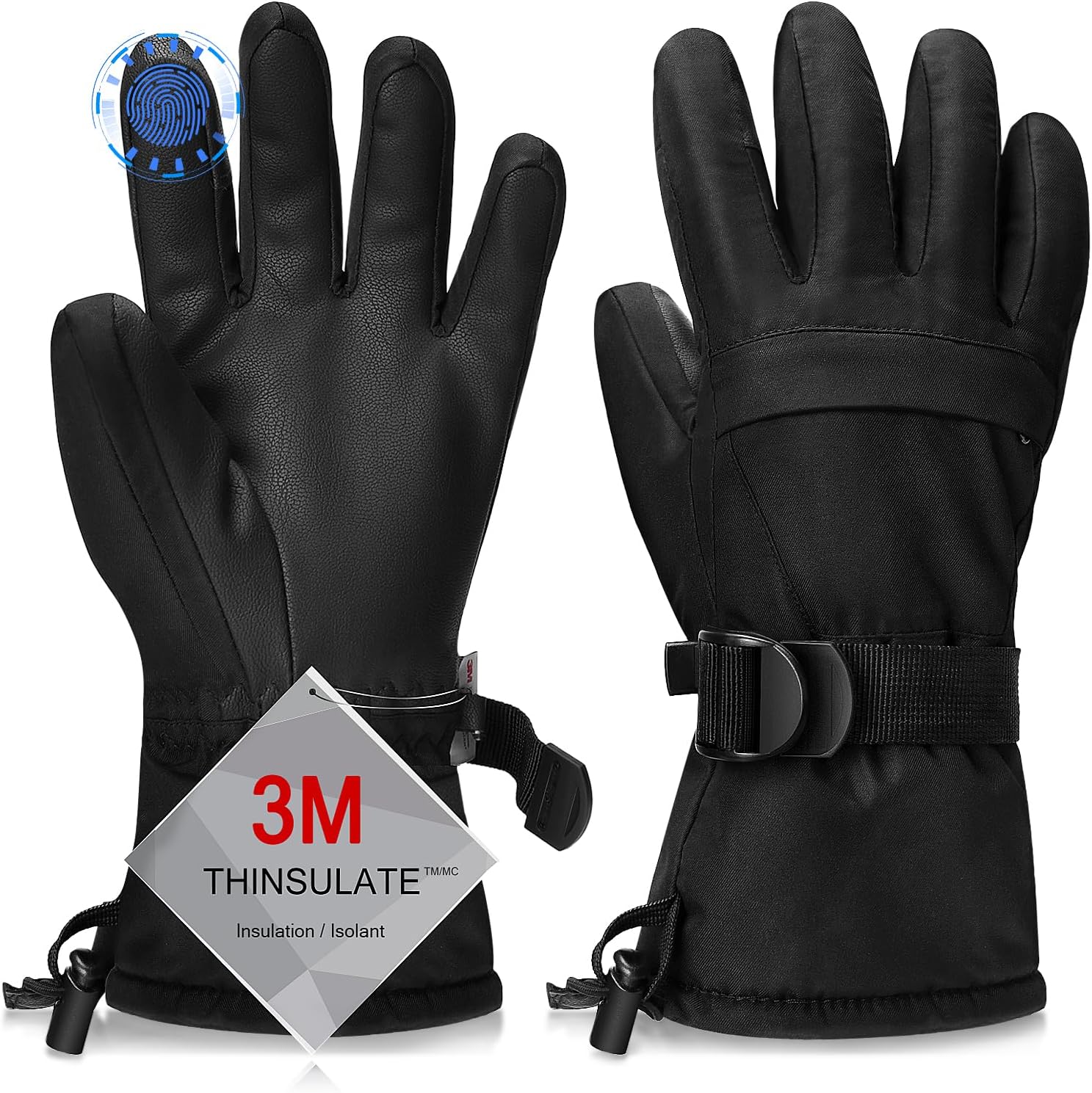 High-Quality Ski Gloves, Exceptional Waterproof and Breathable Snow Gloves, Best...