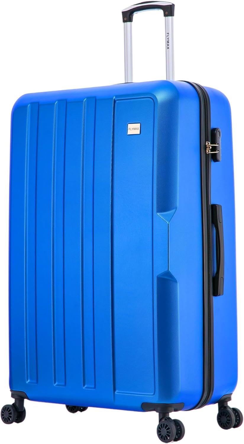 FLYMAX 24" Medium Suitcase Super Lightweight 4 Wheel Spinner Hard Shell ABS Lugg...