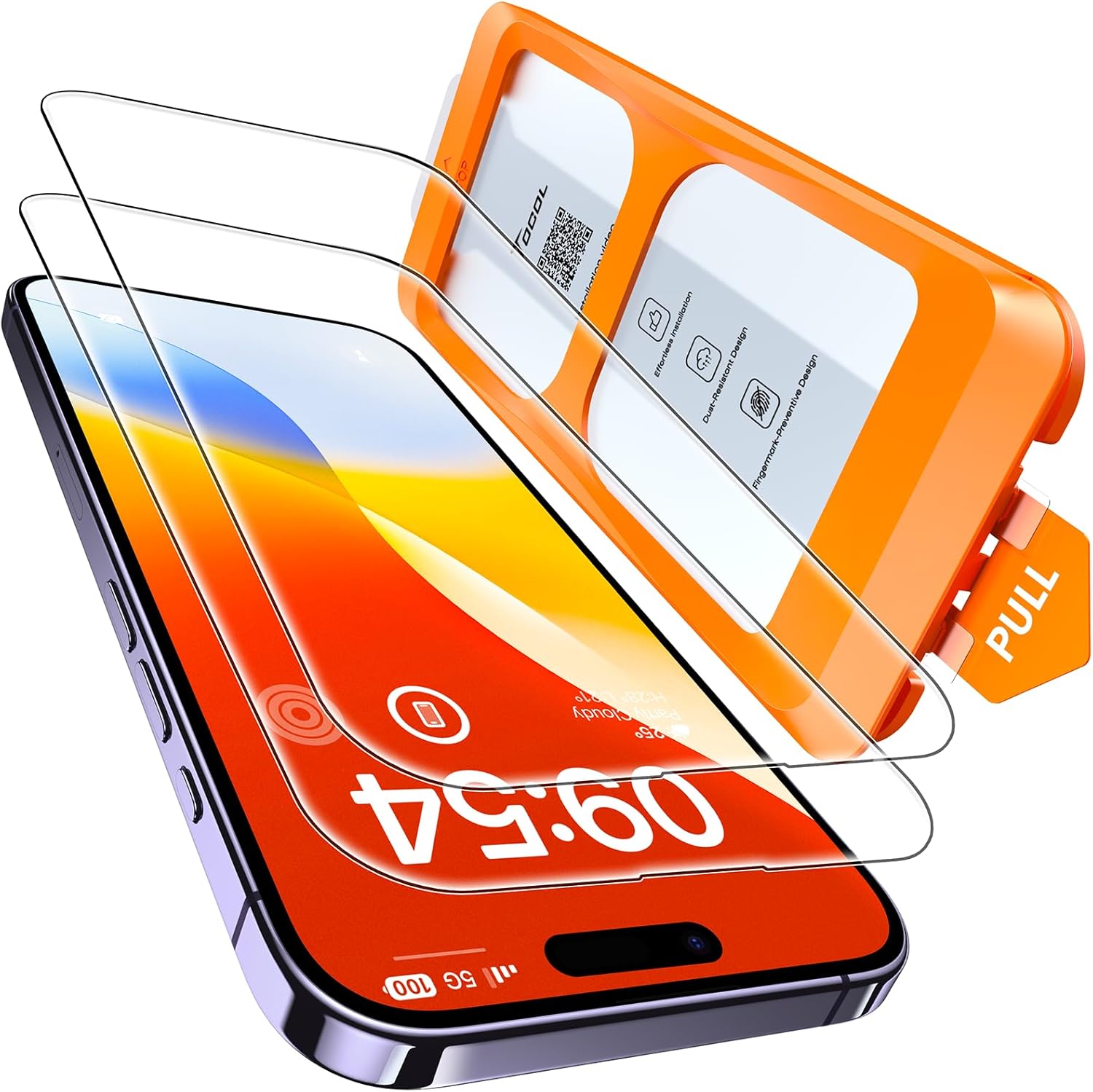 Top Quality TOCOL 2 Pack Screen Protector, Special Screen Guard for iPhone 14 Pr...