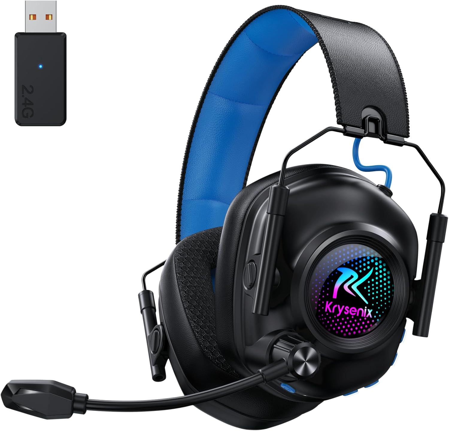 KGH2 2.4GHz Wireless Gaming Headset, 5.4 Bluetooth Wireless Headphones for PS5,...