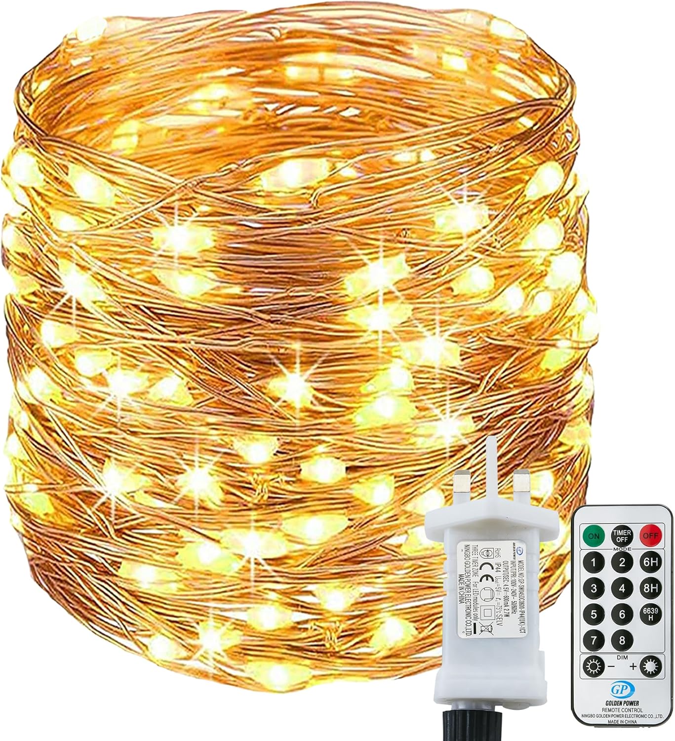 [220 LED] Fairy Lights Mains Powered, 25M 8 Modes Low Voltage Fairy Lights Water...