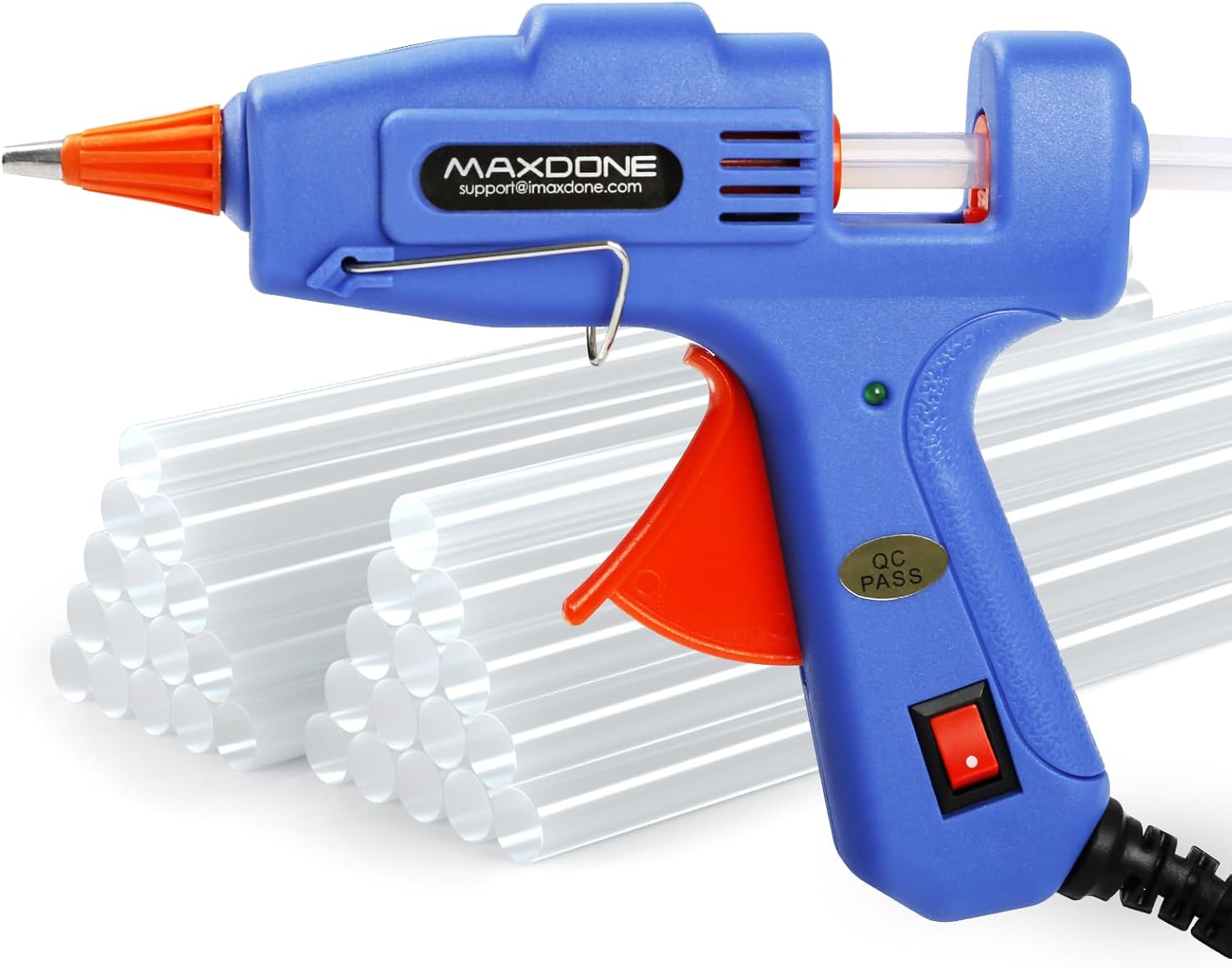 Hot Glue Gun Fireproof Mini Glue Gun with 30pcs Glue Sticks 7 mm Upgraded Versio...