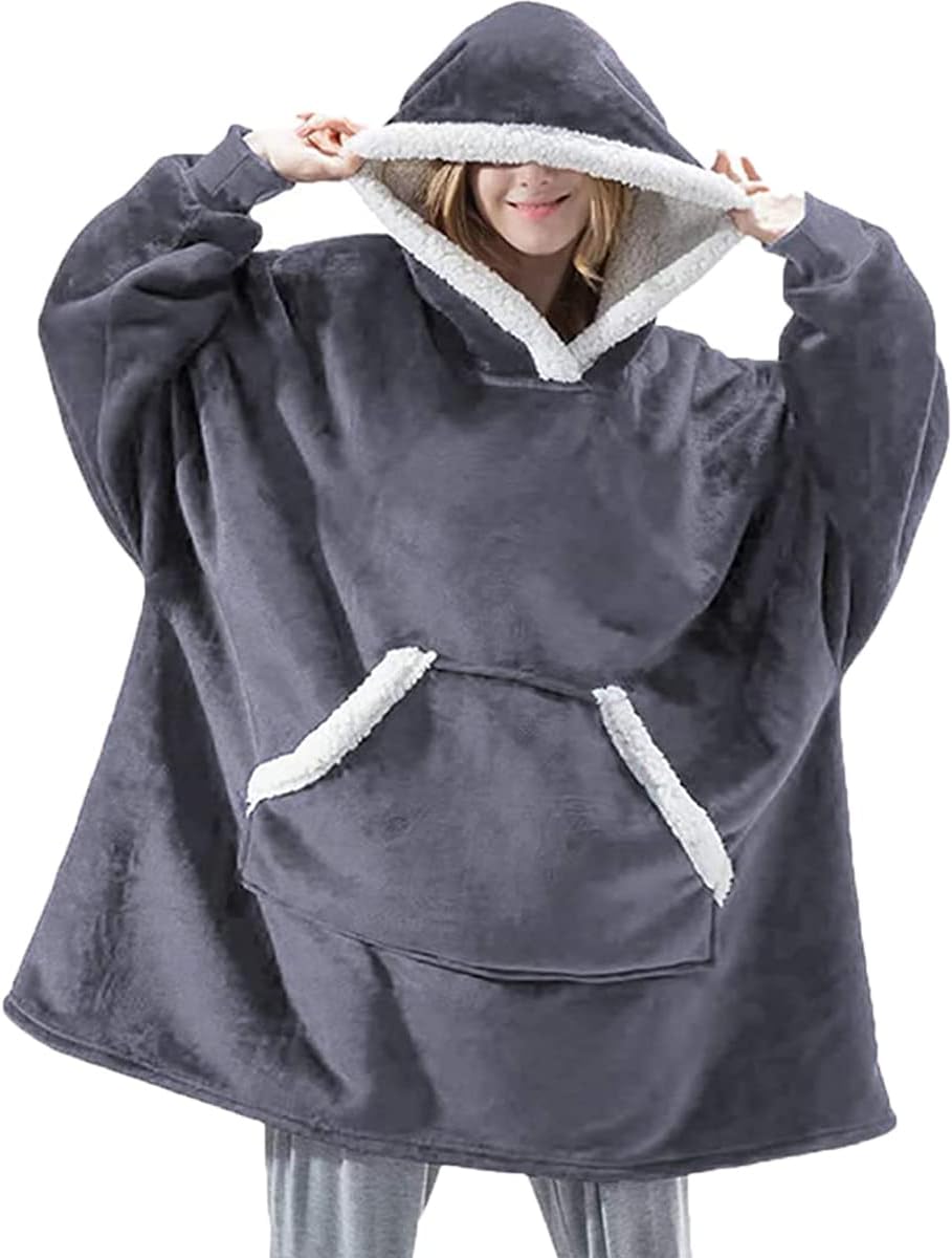 Oversized Hoodie Blanket, Super Soft Cozy Warm Comfortable Giant Hoodie, Huge fo...