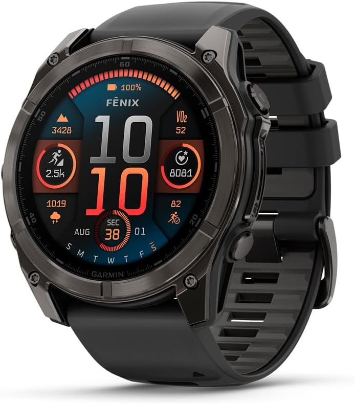 Garmin fēnix® 8 – 51 mm, AMOLED, Sapphire, Premium Multisport GPS Smartwatch, Lo...