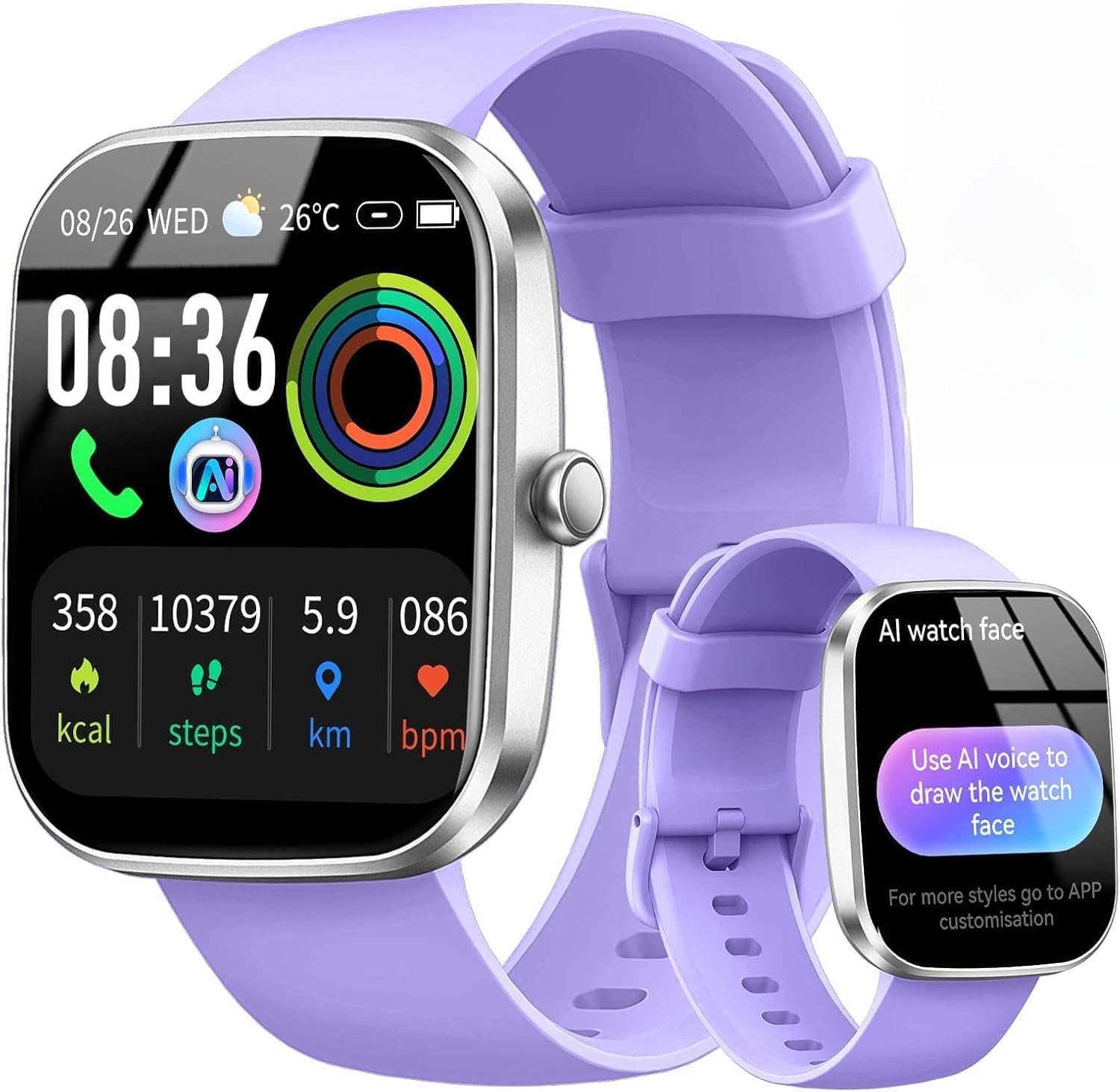 1.91" AI Smart Watch (Answer/Make Calls), ChatGPT Smartwatch Men Women, AI Voice...