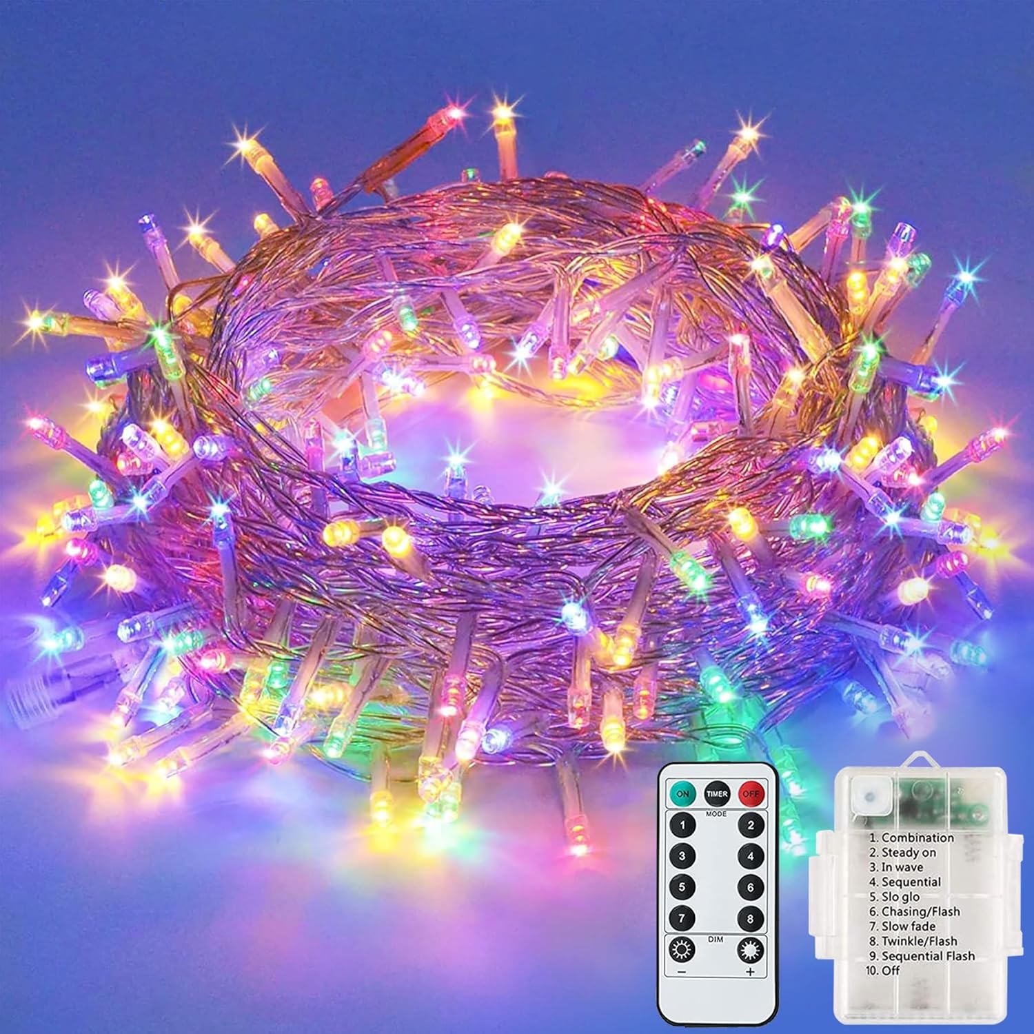Fairy Lights Battery, Special Christmas Fairy Lights with 12M/120LED, Innovative...