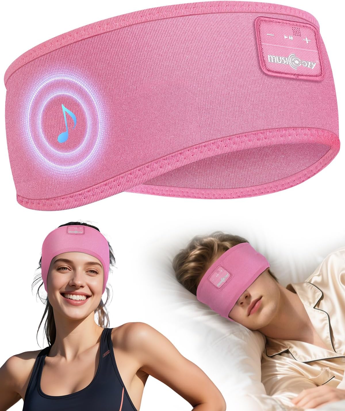 MUSICOZY Sleep Headphones, Innovative Headband Headphones for Side Sleepers, Pre...