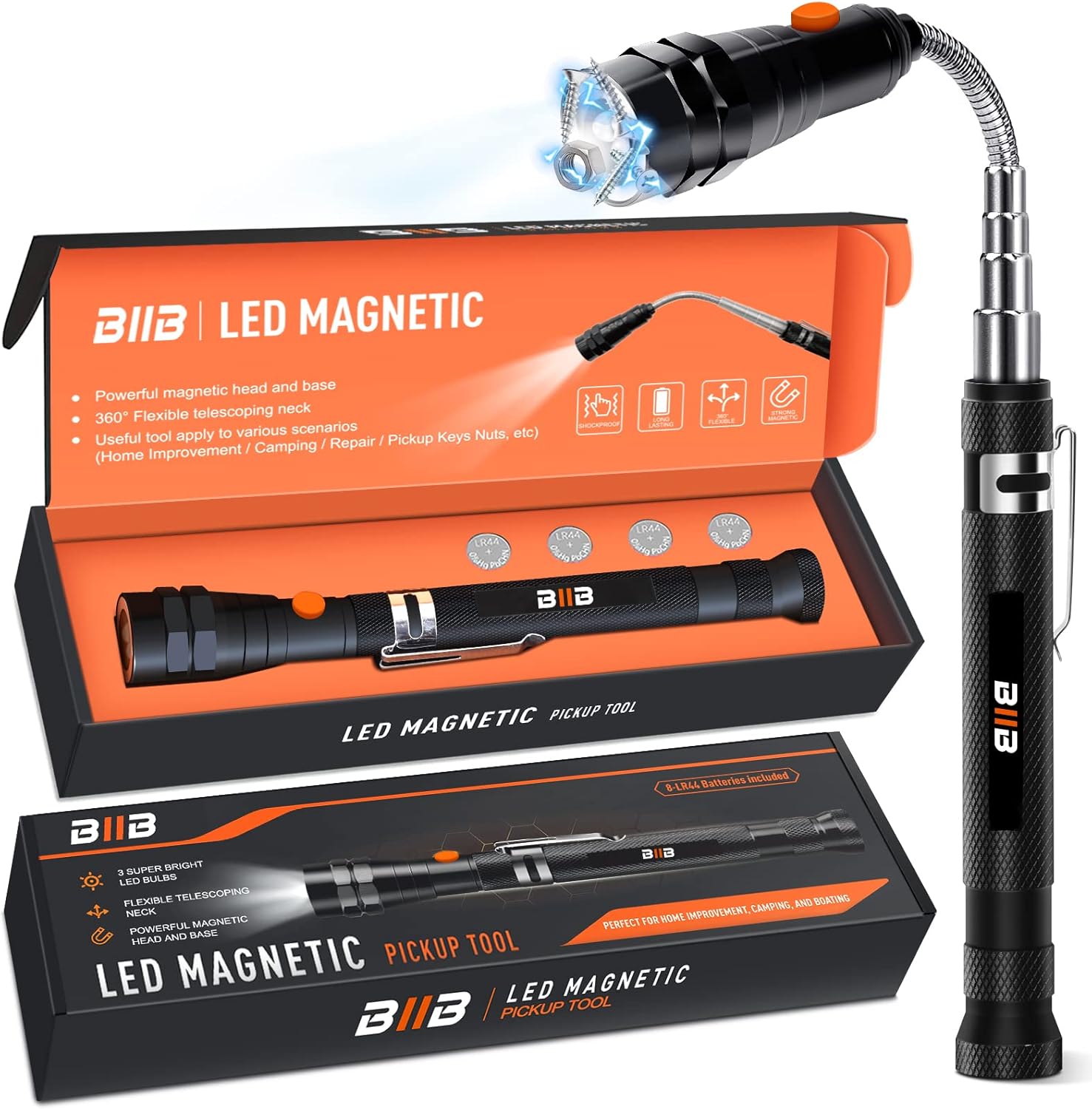 BIIB Gifts for Men, Gadgets for Men LED Magnetic Tool, Stocking Fillers for Men...