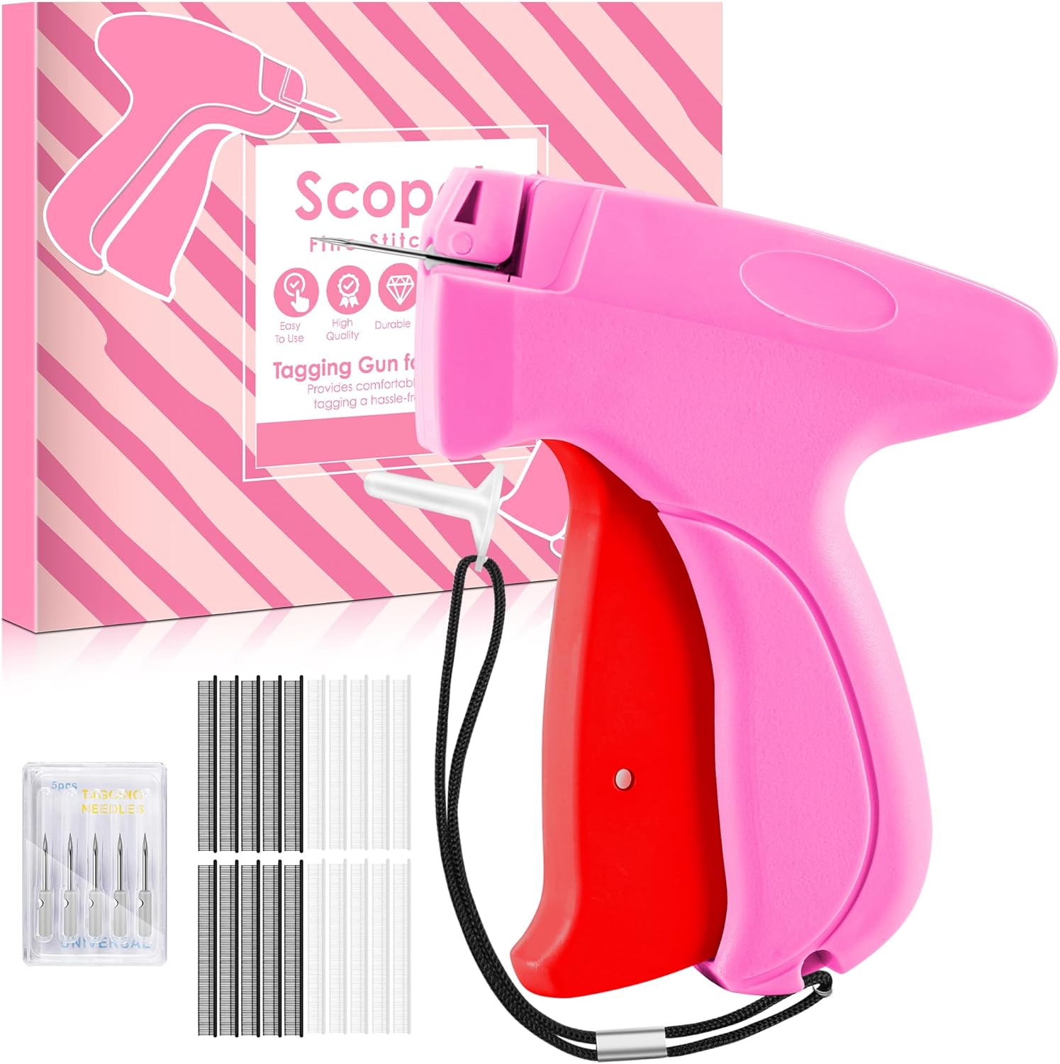 Essential Stitch Gun for Clothes, Innovative Handheld Stitch Tag Gun Quick Cloth...