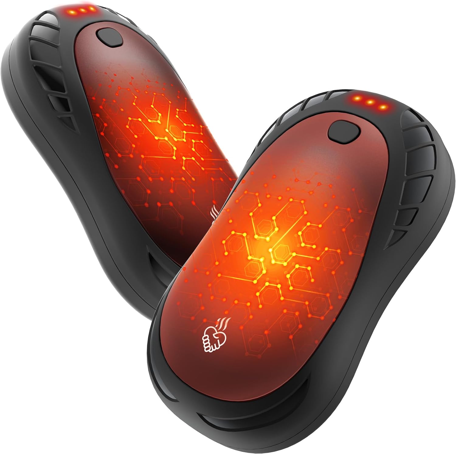 Premium Hand Warmers Rechargeable 2-Pack, Innovative 6000mAh USB Rechargeable Ha...