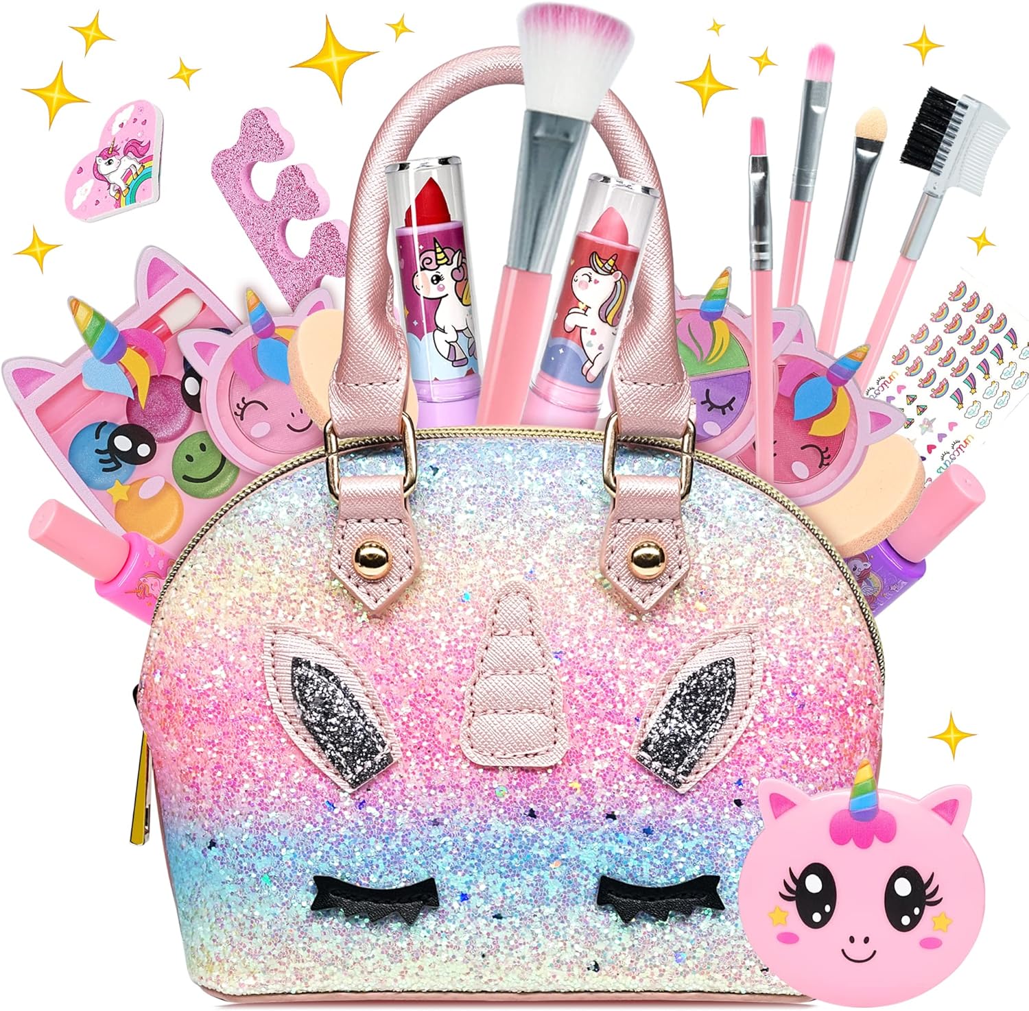 Kids Makeup Sets For Girls - Unicorn Teenage Washa...