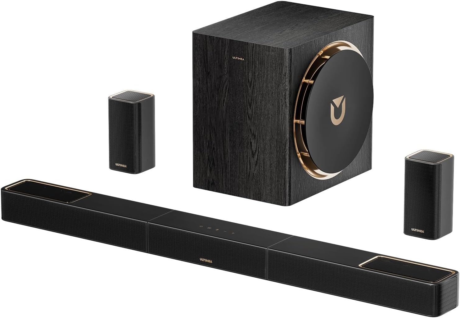 ULTIMEA Skywave X50 5.1.4ch Wireless Surround Sound System for TV, 760W Professi...
