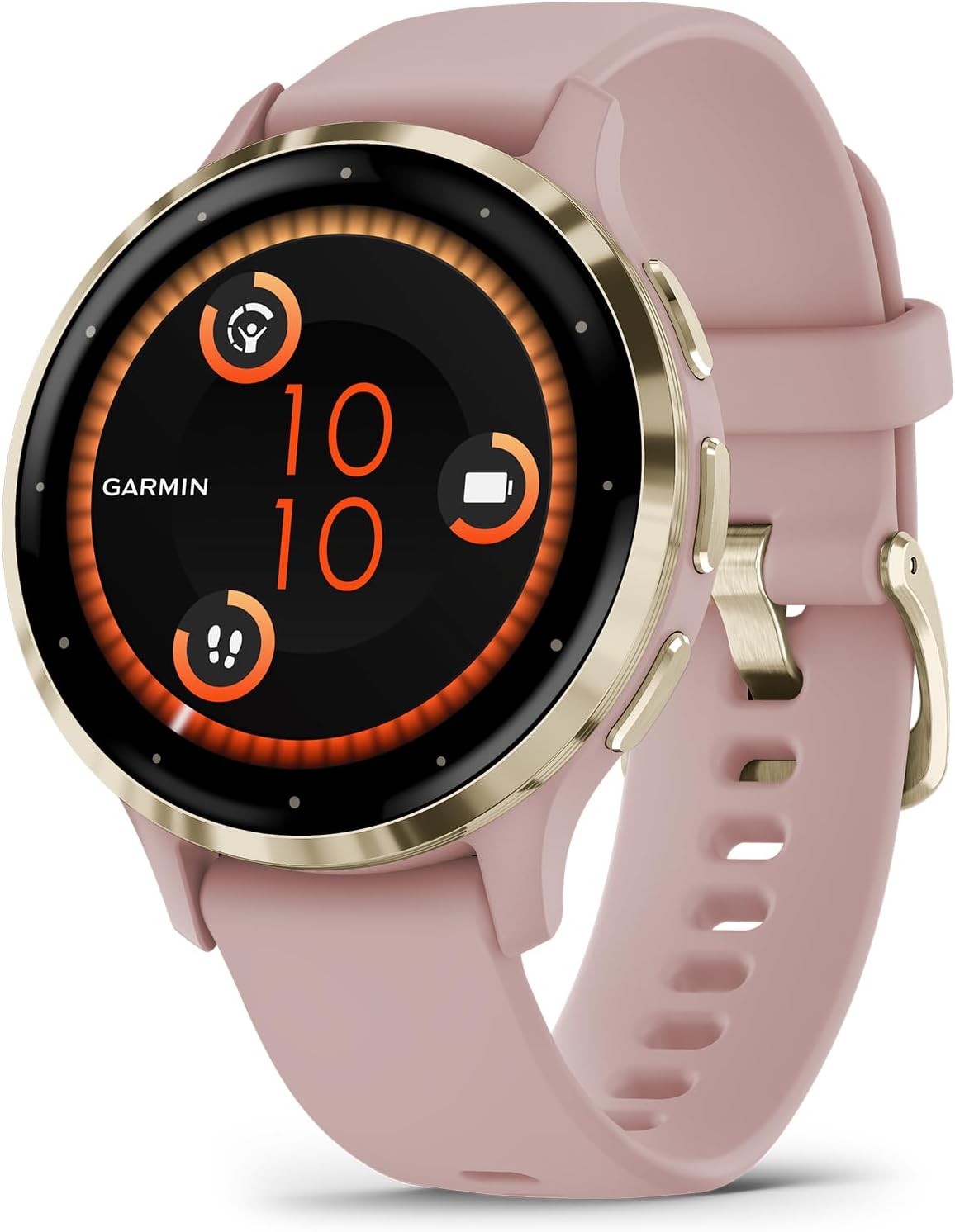 Garmin Venu 3S Soft Gold Stainless Steel Bezel 1.2-Inch AMOLED Touchscreen Displ...
