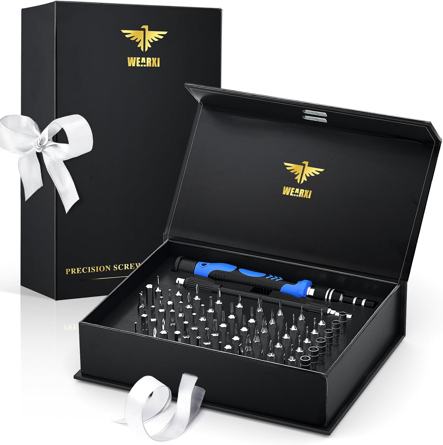 Wearxi Gifts for Men, 60 in 1 Precision Screwdriver Set, Multi Tool Gadgets Stoc...