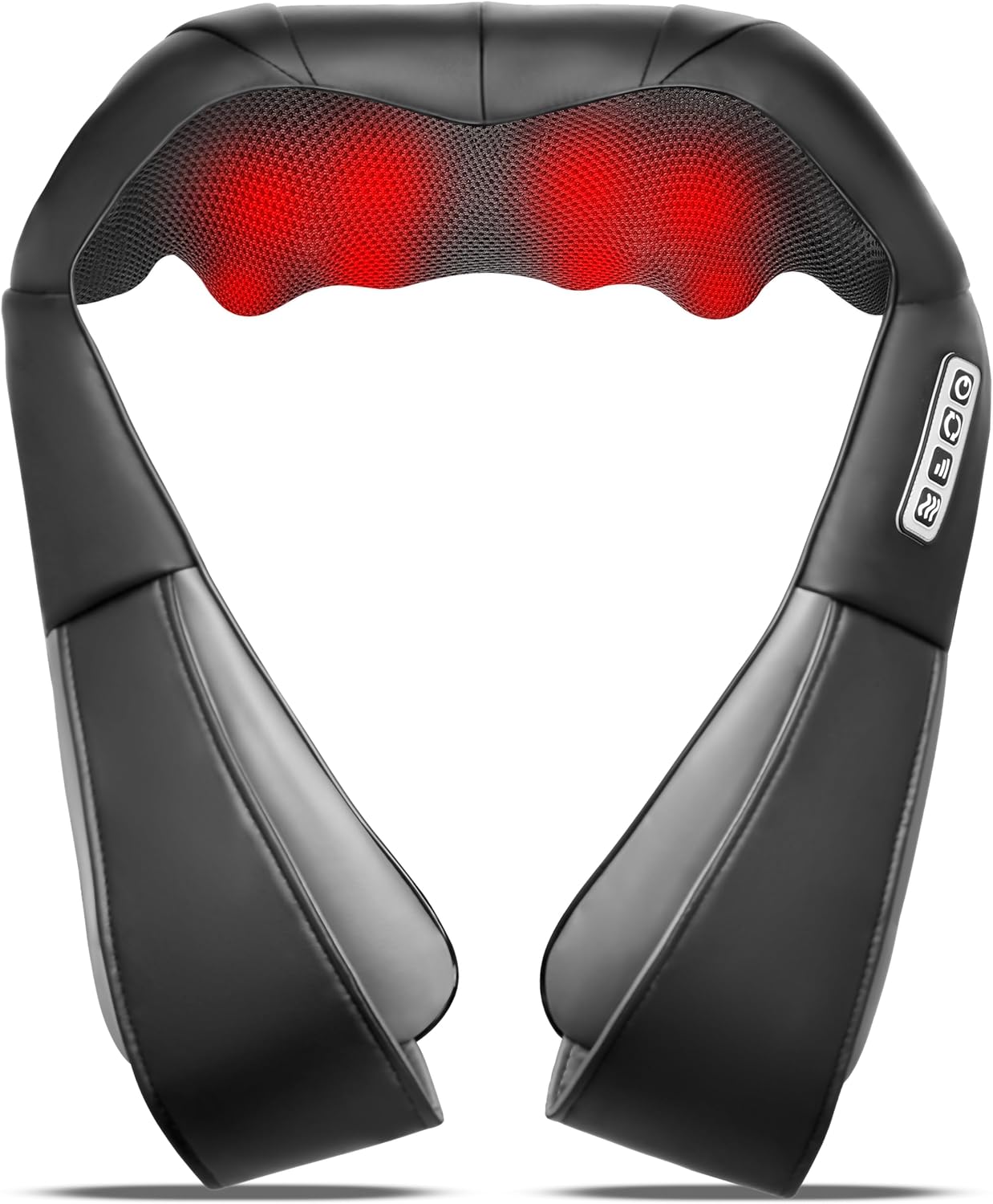 Shiatsu Neck and Back Massager with Heat, Electric Deep Tissue Kneading Neck and...