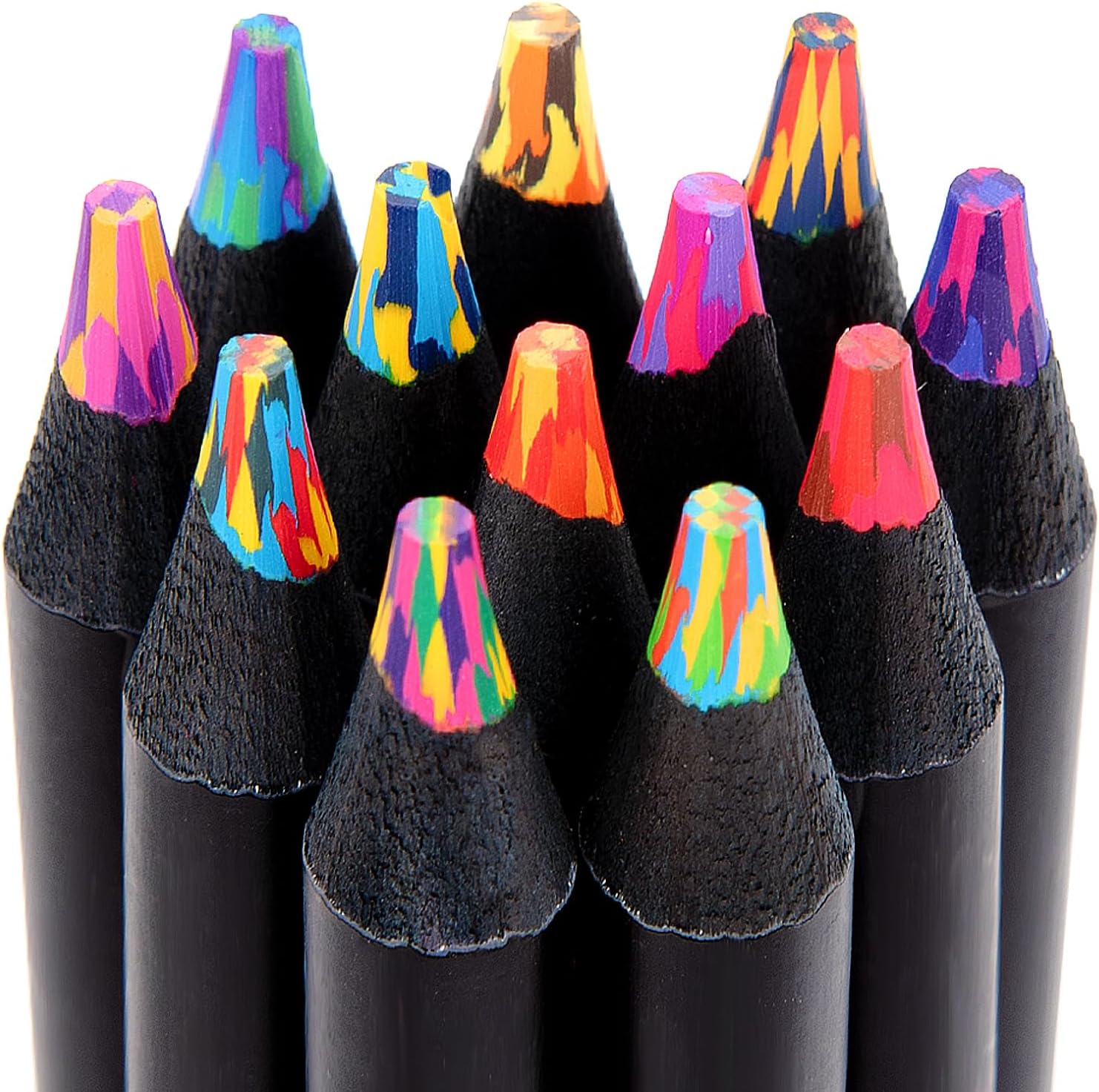 Stocking Fillers, Stocking Fillers Kids, 12 Pieces Rainbow Colouring Pencils, Ar...