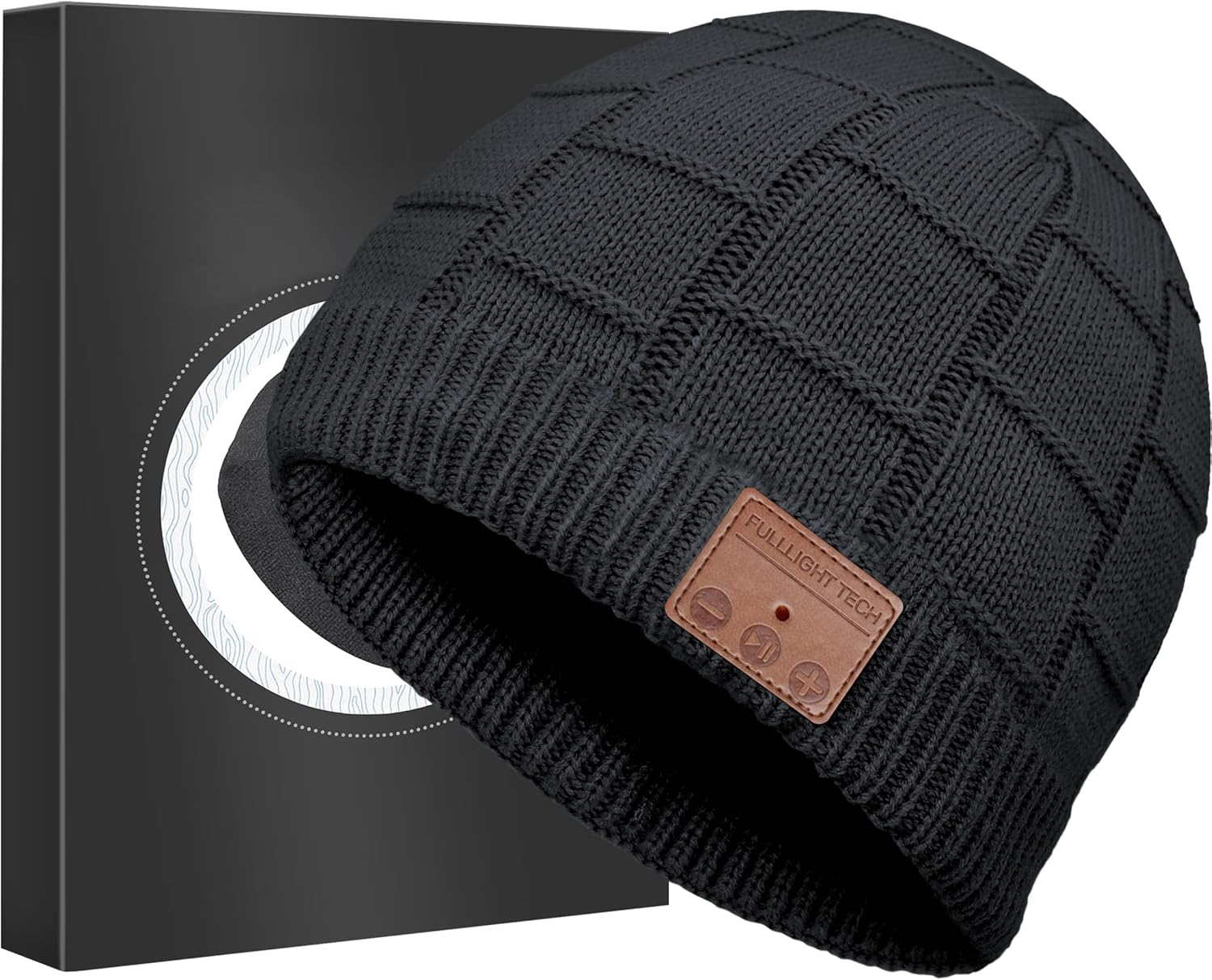 Bluetooth Beanie Hat,Upgraded Hat Headphones Headset Winter Music Hat Knit Runni...