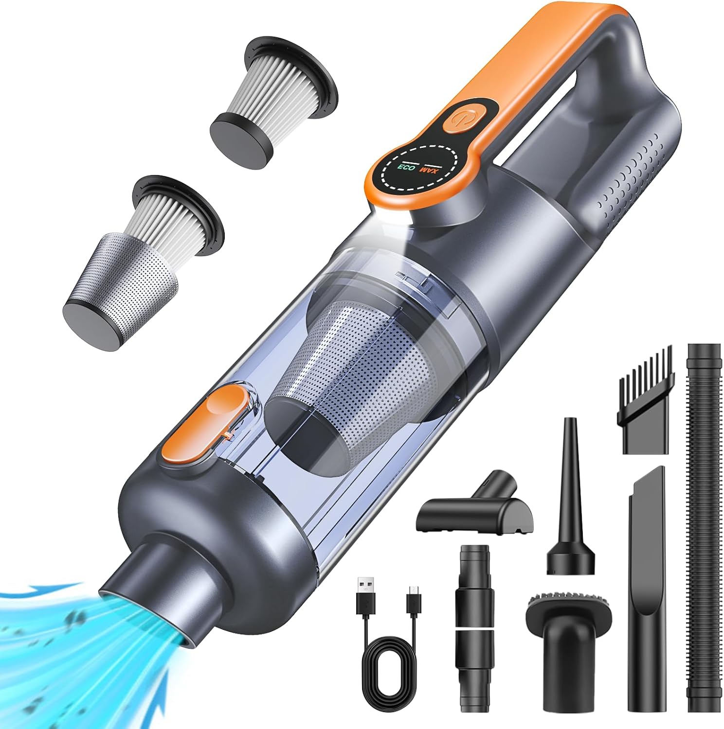 High-Quality Handheld Vacuum Cleaner, Innovative 26000Pa Car Vacuum Cleaner Cord...