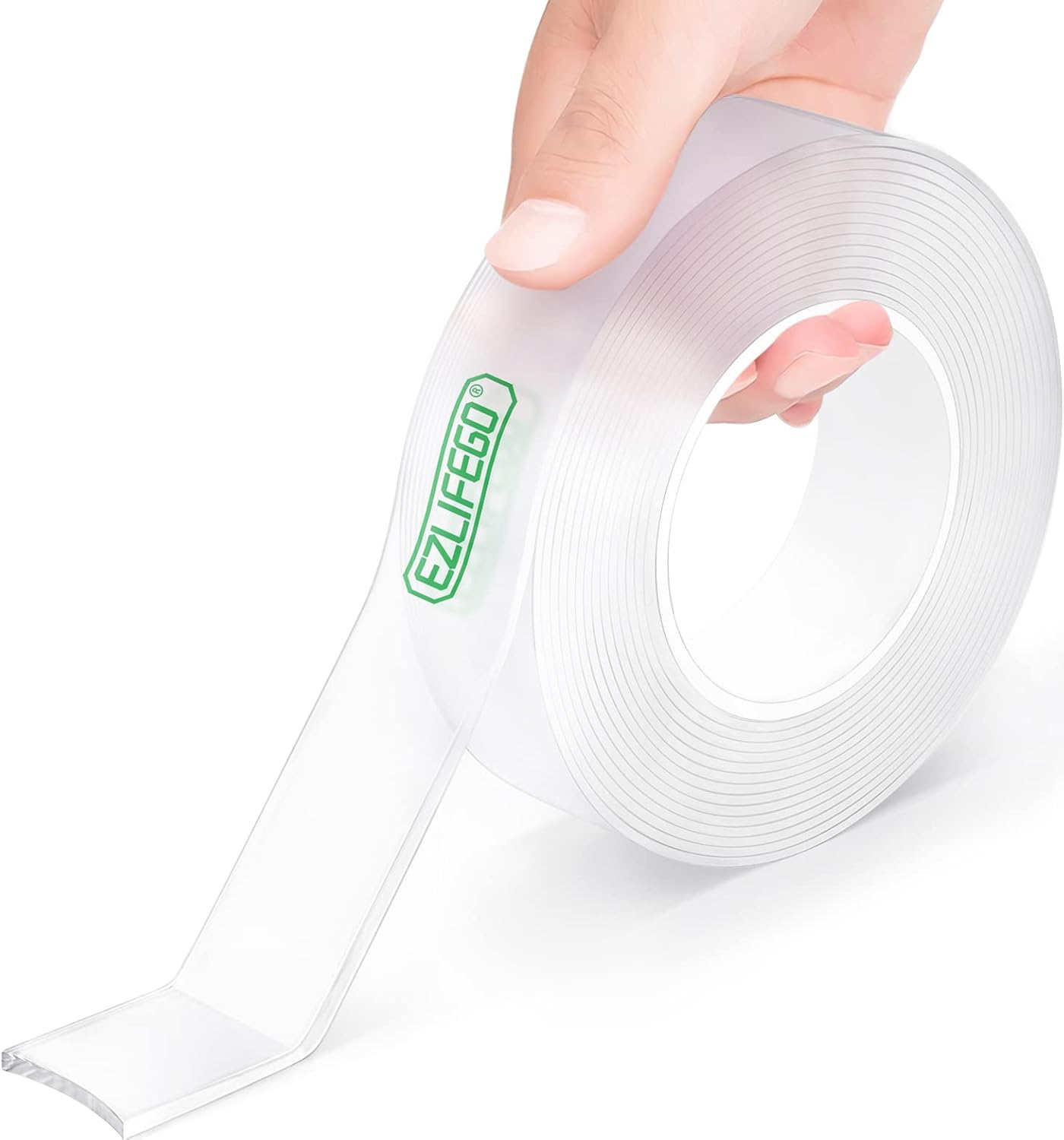 EZlifego Double Sided Tape Heavy Duty, Extra Large Strong Nano Mounting Tape Sti...