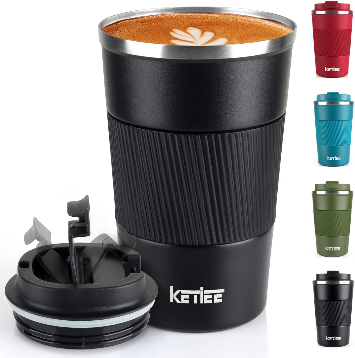 KETIEE Travel Mug, 380ml Insulated Stainless Steel...
