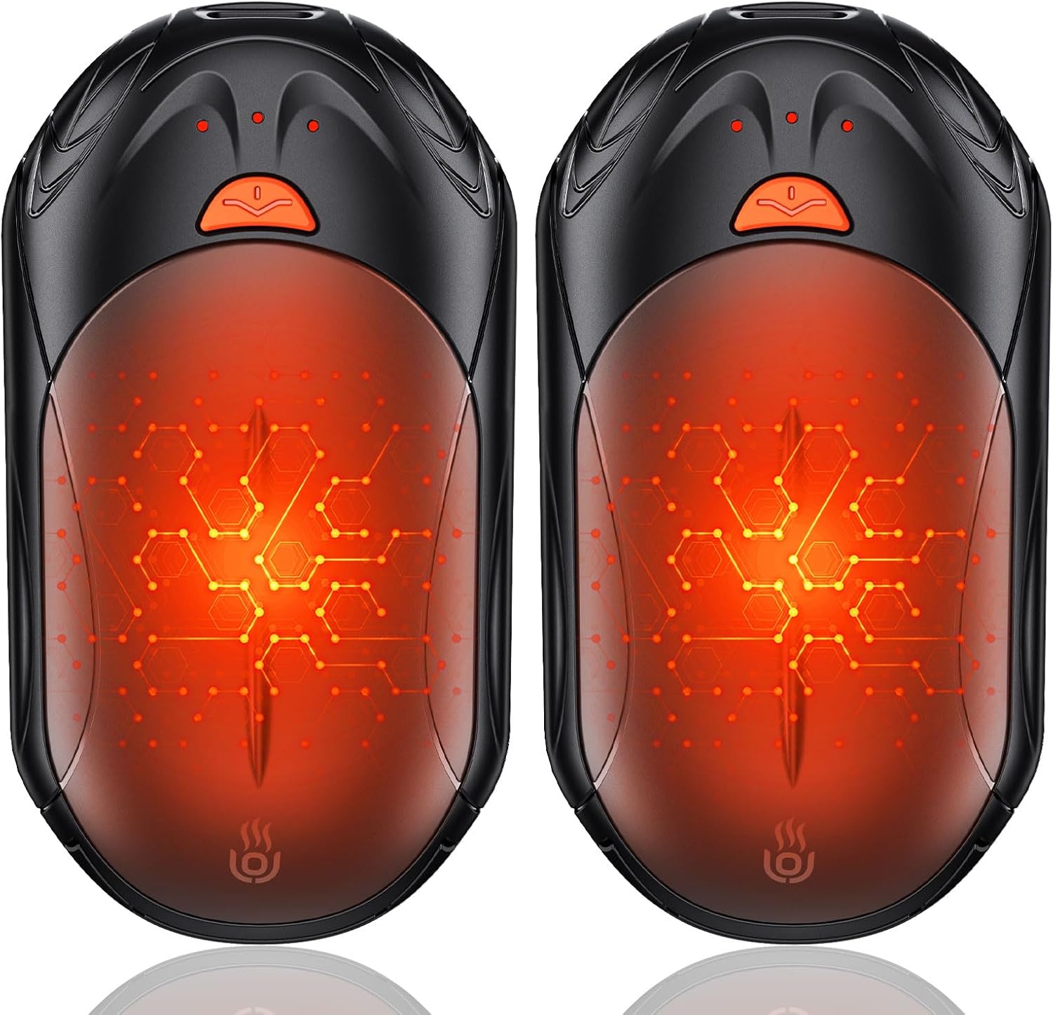 2-Pack Hand Warmer Rechargeable 6000mAh OUTJUT Portable Pocket Warmer 3 Heating...