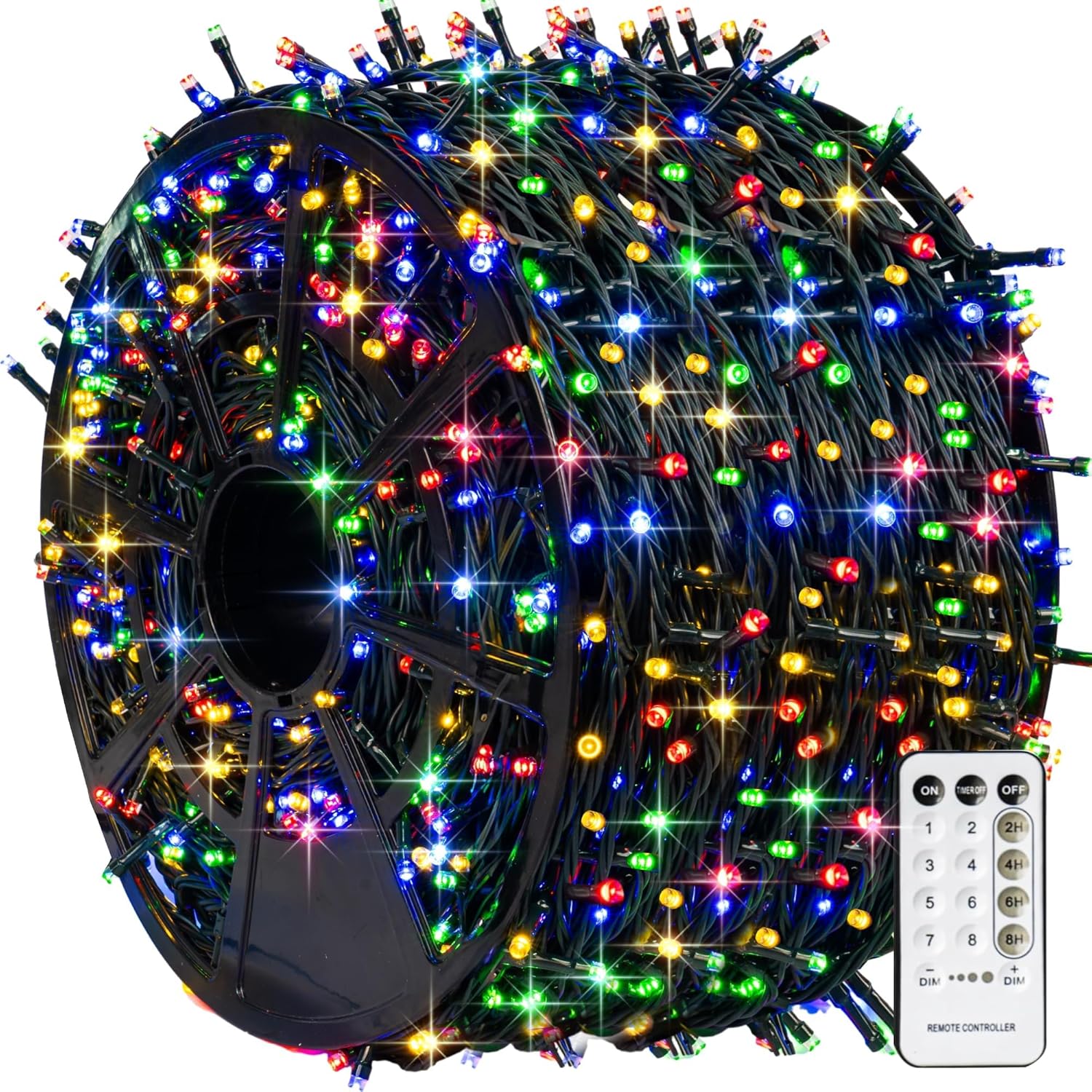 TW SHINE 1000 LED Christmas Lights, 328FT Christmas Tree Lights Outdoor Plug in...