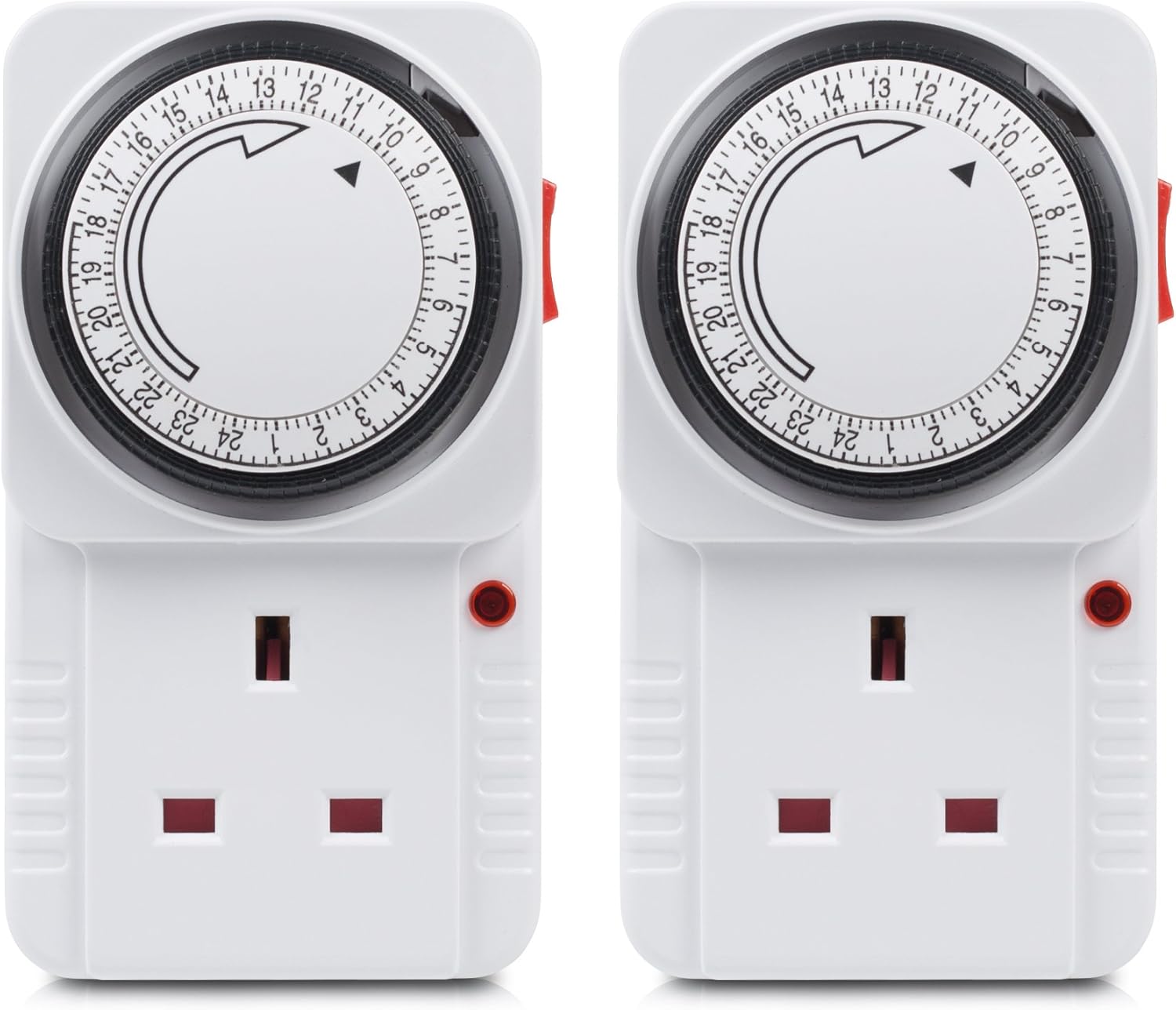 HBN 24 Hour Programmable Mechanical Timer Plug Swi...