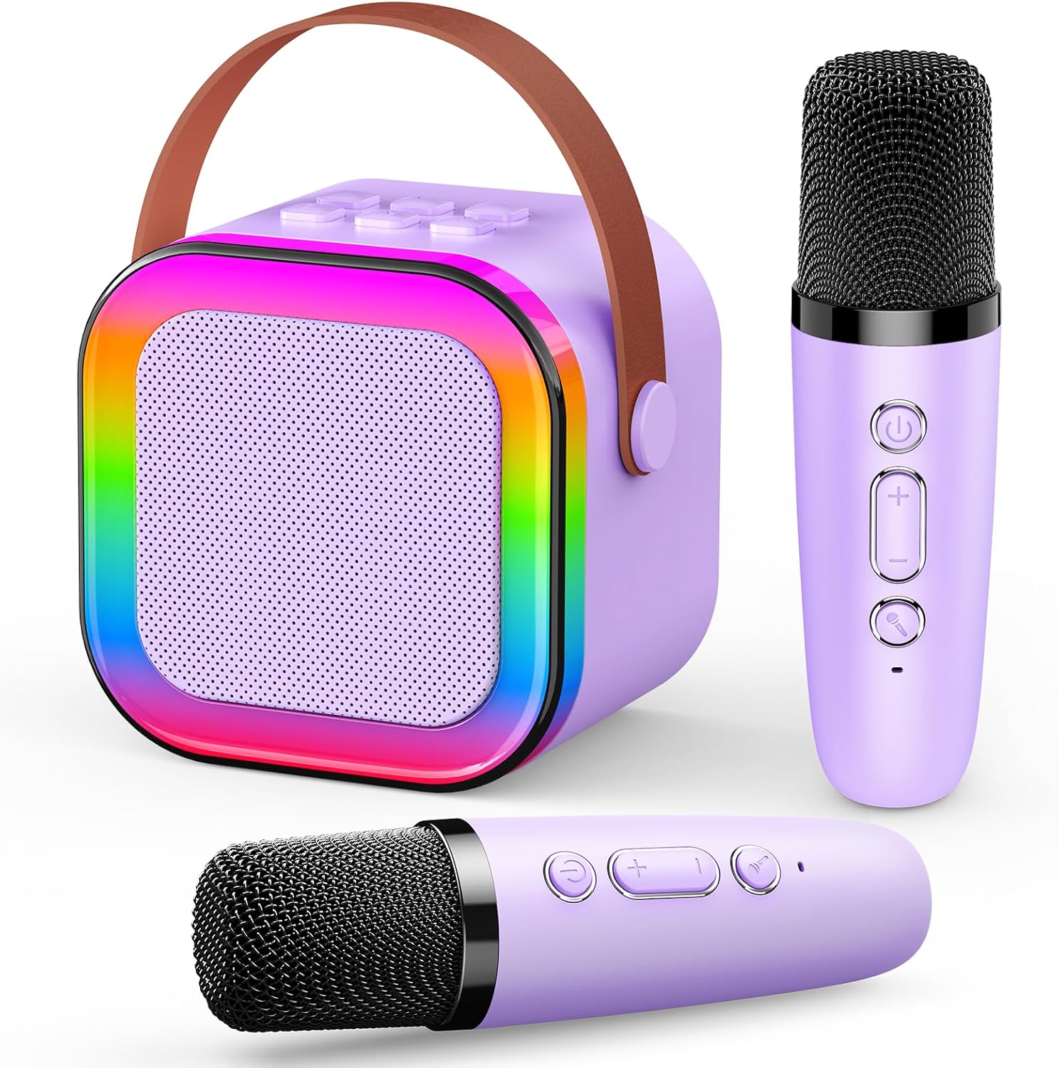 Girls Toys Age 3-15, Karaoke Machine 2 Microphones Kids Toys for 3-12 Year Old G...