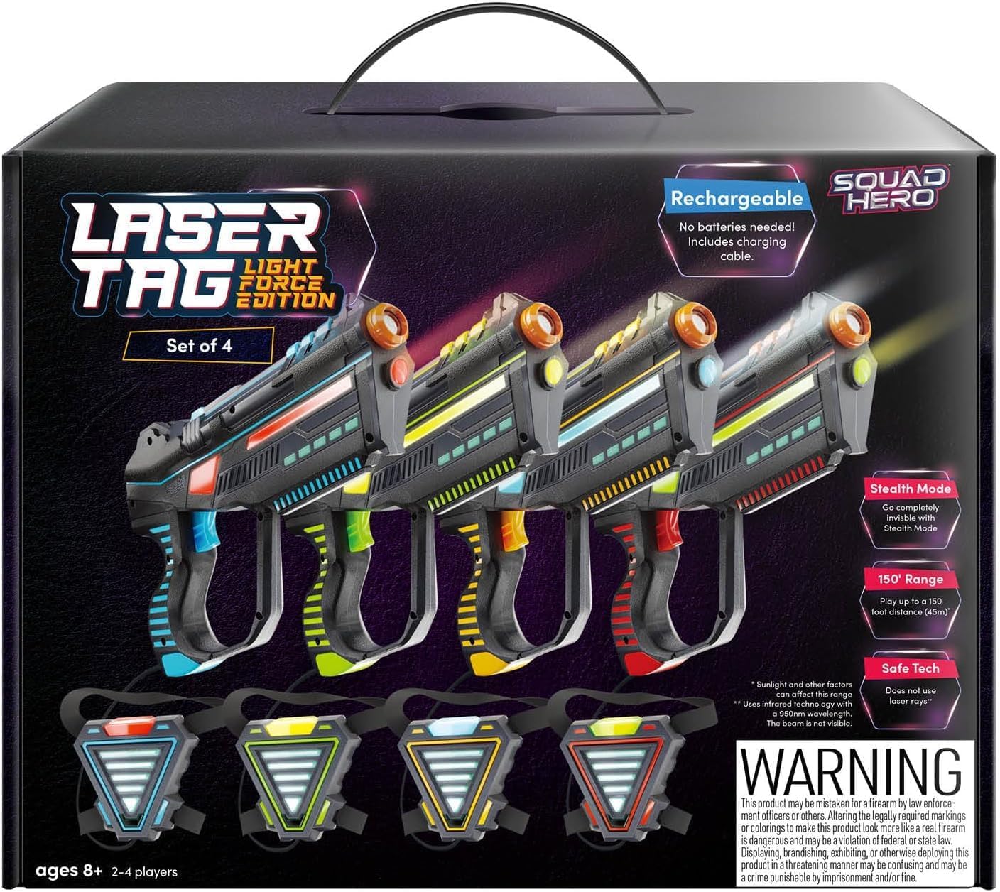 Squad Hero Rechargeable Laser Tag for Kids, Teens & Adults - Boys Gifts - Blaste...