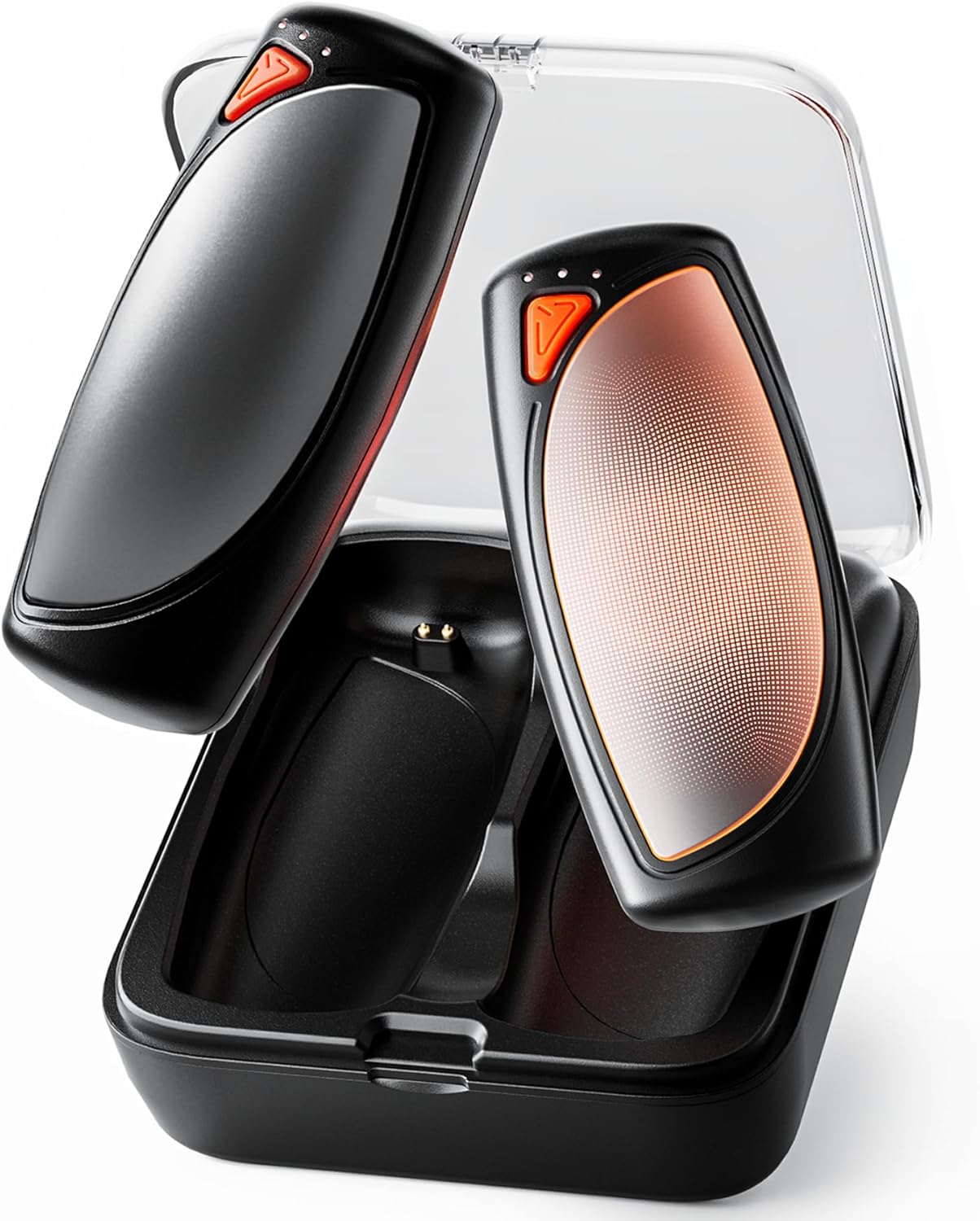 Hand Warmers Rechargeable 2 Packs, Double Sided Heating with AI Charging Case, 1...