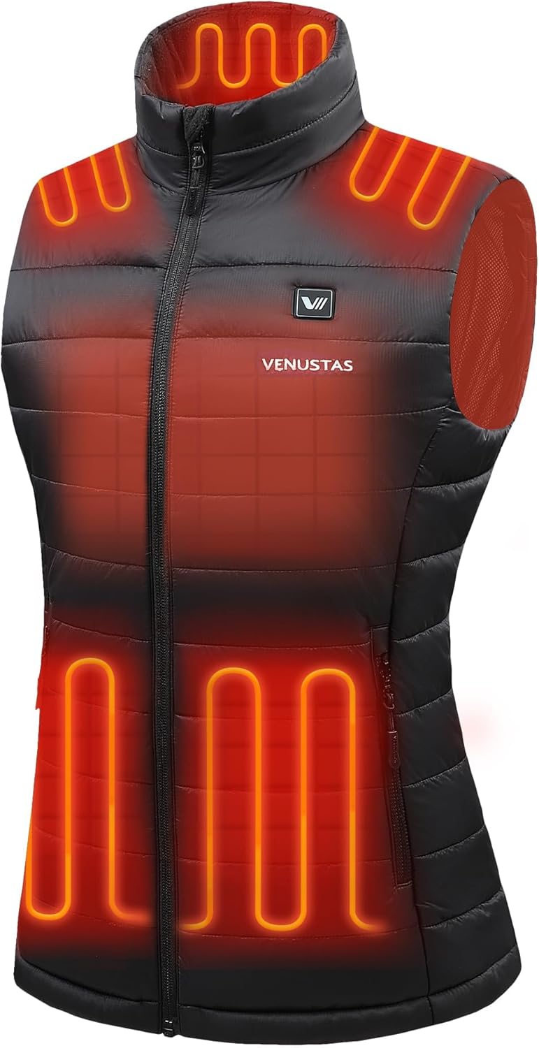 Venustas Women's Heated Vest with Battery, Lightweight Quilted Vest for Women Sm...