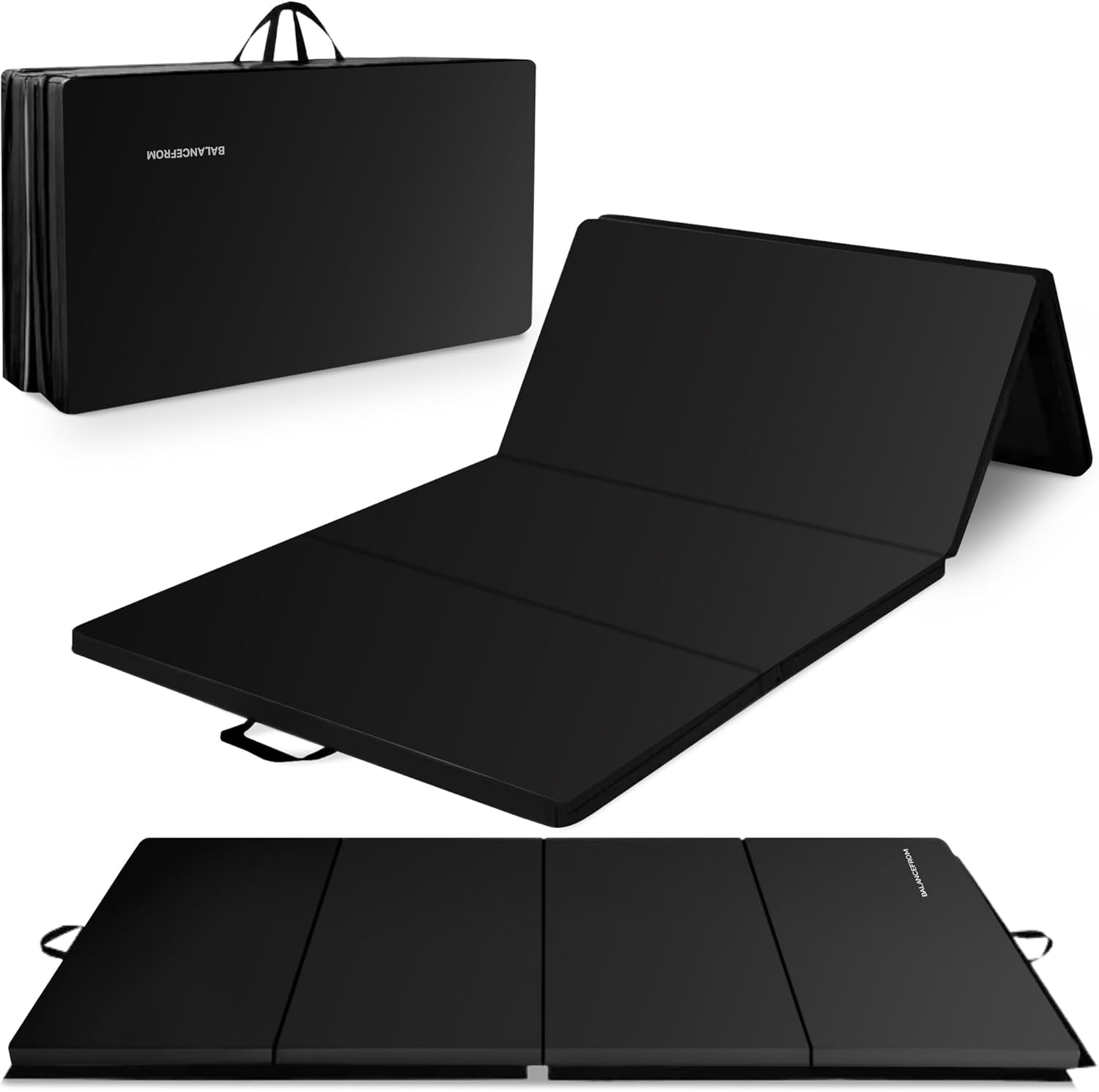 BalanceFrom Gymnastics Mat, Special 10x4 Feet 4-Panel Folding Mat, Innovative 2-...