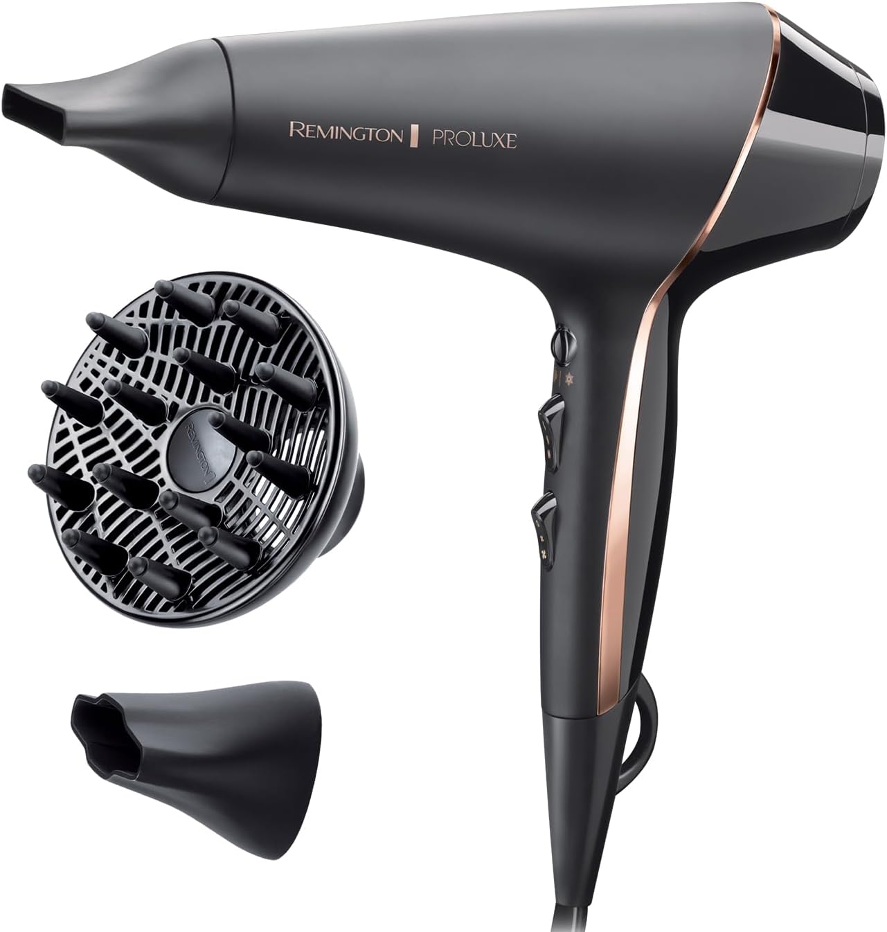 Remington PROluxe Midnight Hair Dryer (OPTIheat Technology for Long-Lasting Resu...