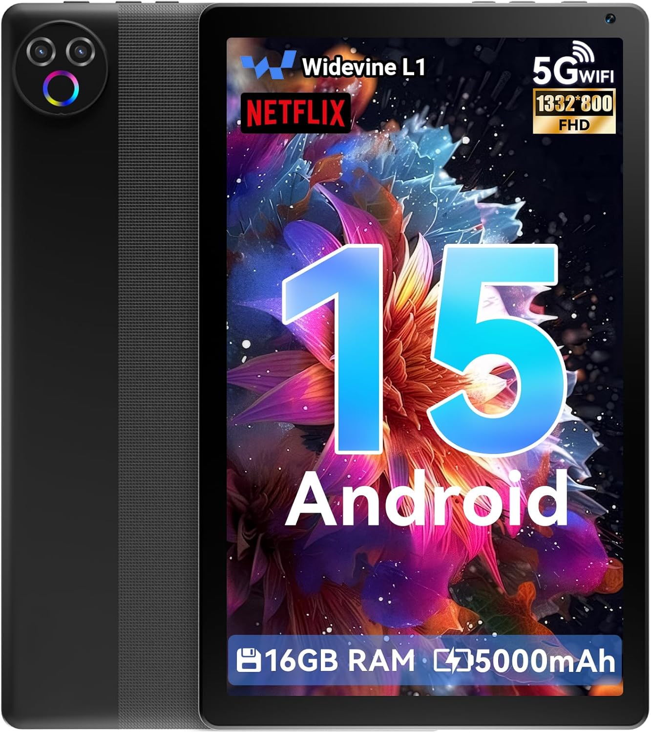 Tablet 10 Inch Android 15, Tablets 16GB RAM 1TB Expandable, Android Tablet 1332...
