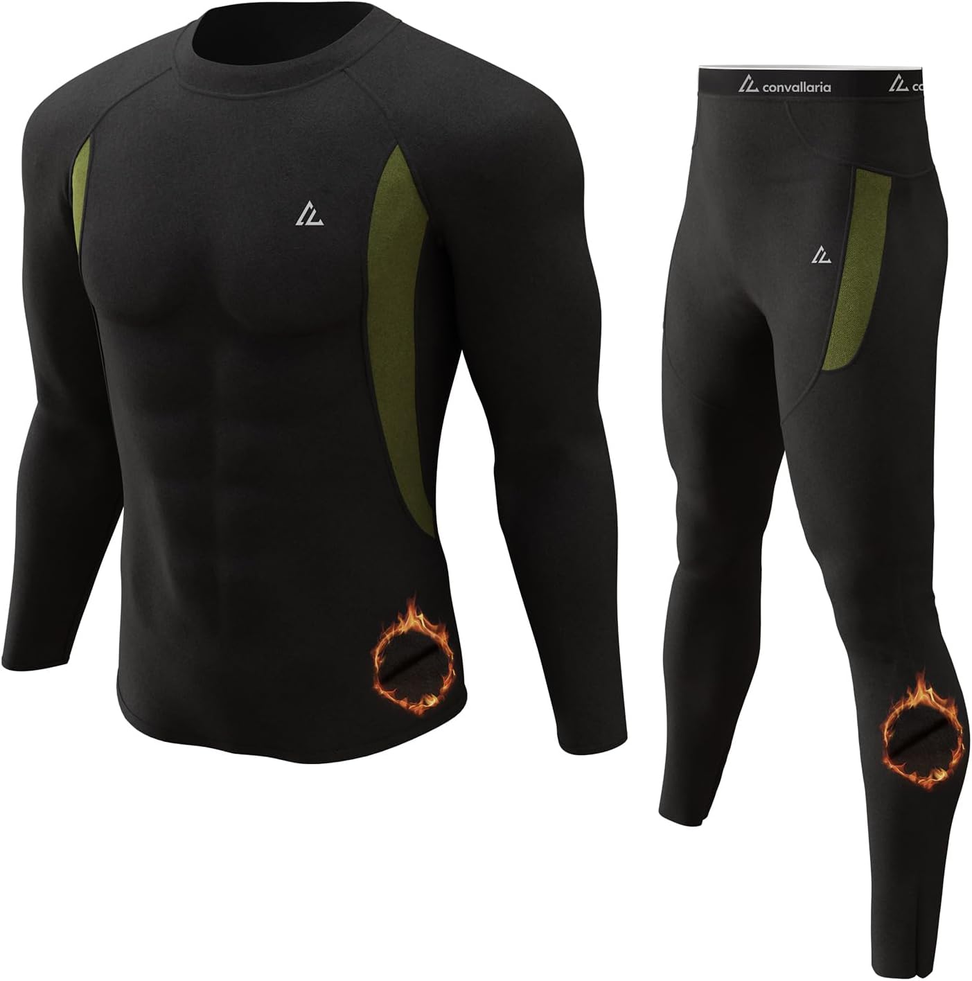 CL convallaria Thermal Underwear Long Johns Set Mens Winter Gift Hunting Gear Sp...