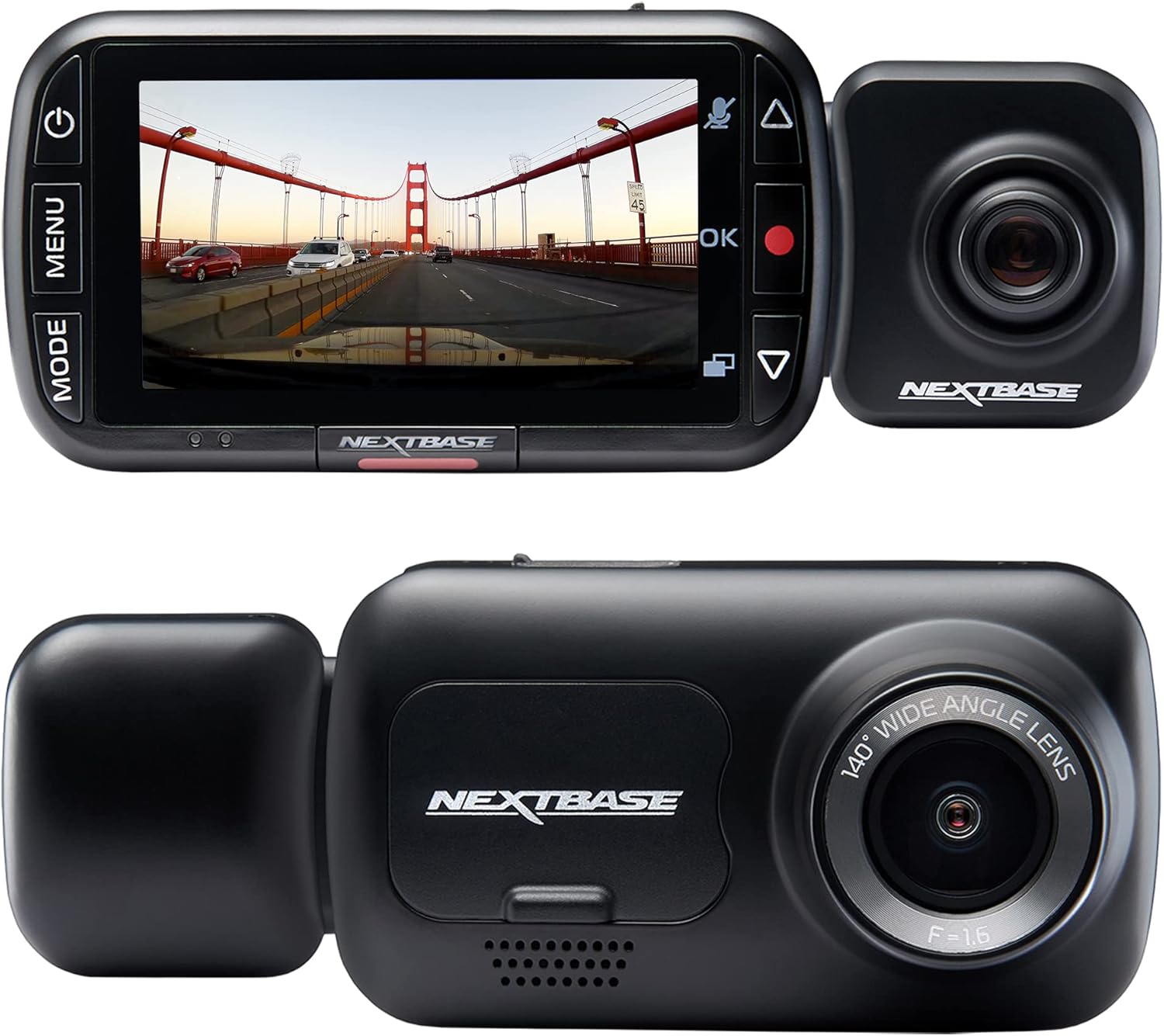 Nextbase 222x Dash Cam Front and Rear Camera - Full HD 1080p Car Camera with Rea...