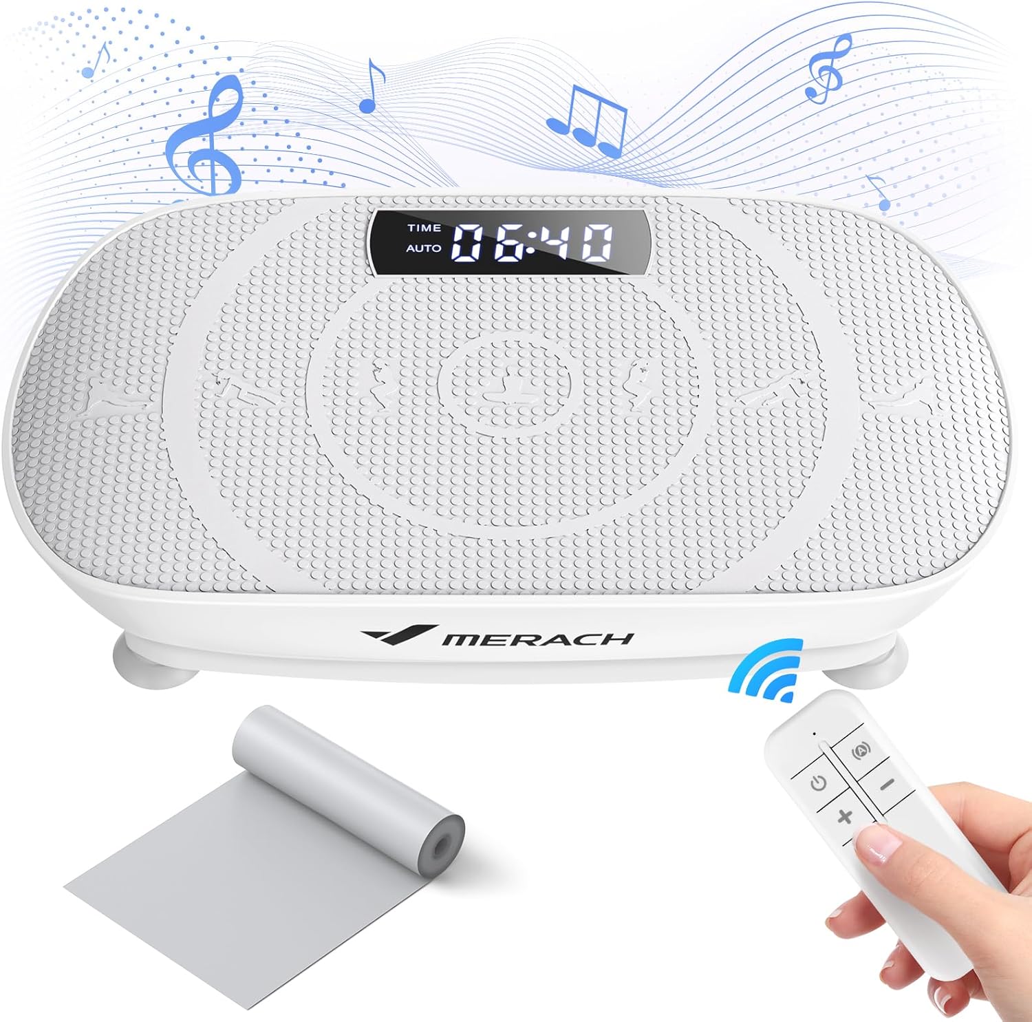 MERACH Vibration Plate, Whole Body Workout Powerful Quiet Vibration Plate Exerci...