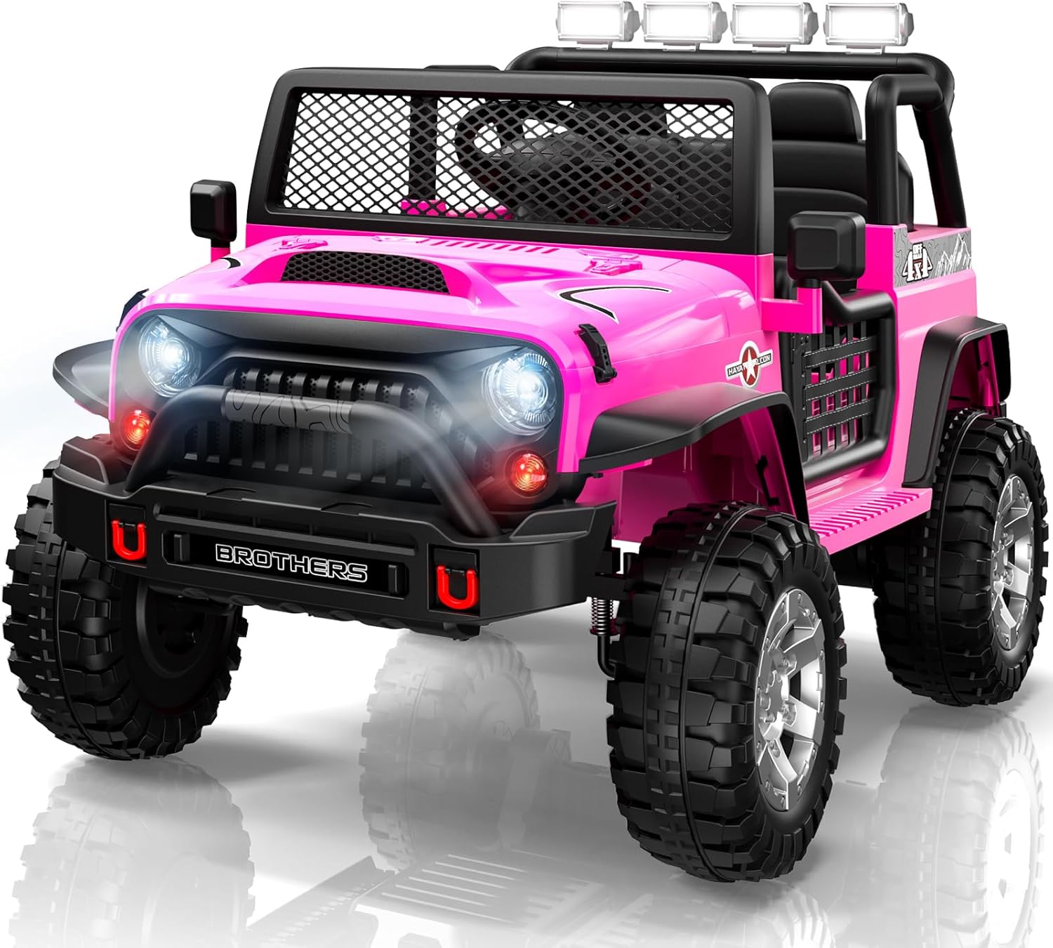 L8 2 Seater Ride On Car, 12V Kids Electric Car w/Remote Control, 4-Wheel Suspens...