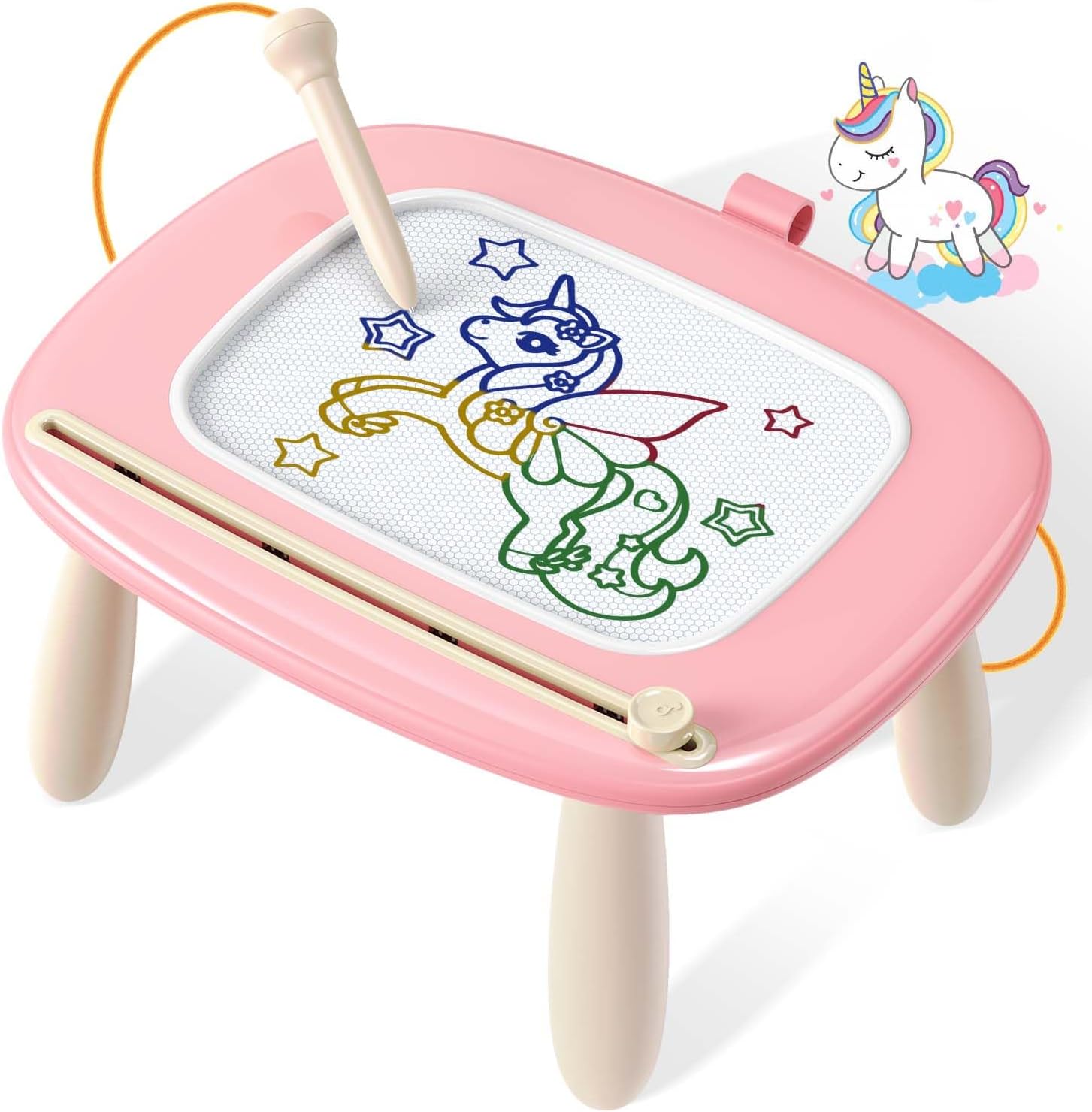Magnetic Drawing Board, Toddler Girl Toys for 1-3 Year Old, Doodle Board Learnin...
