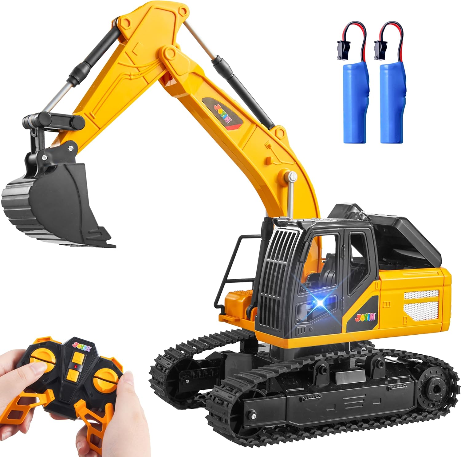 JOYIN Remote Control Excavator RC Digger Tractor Toys for Boys, 2.4Ghz RC Excava...