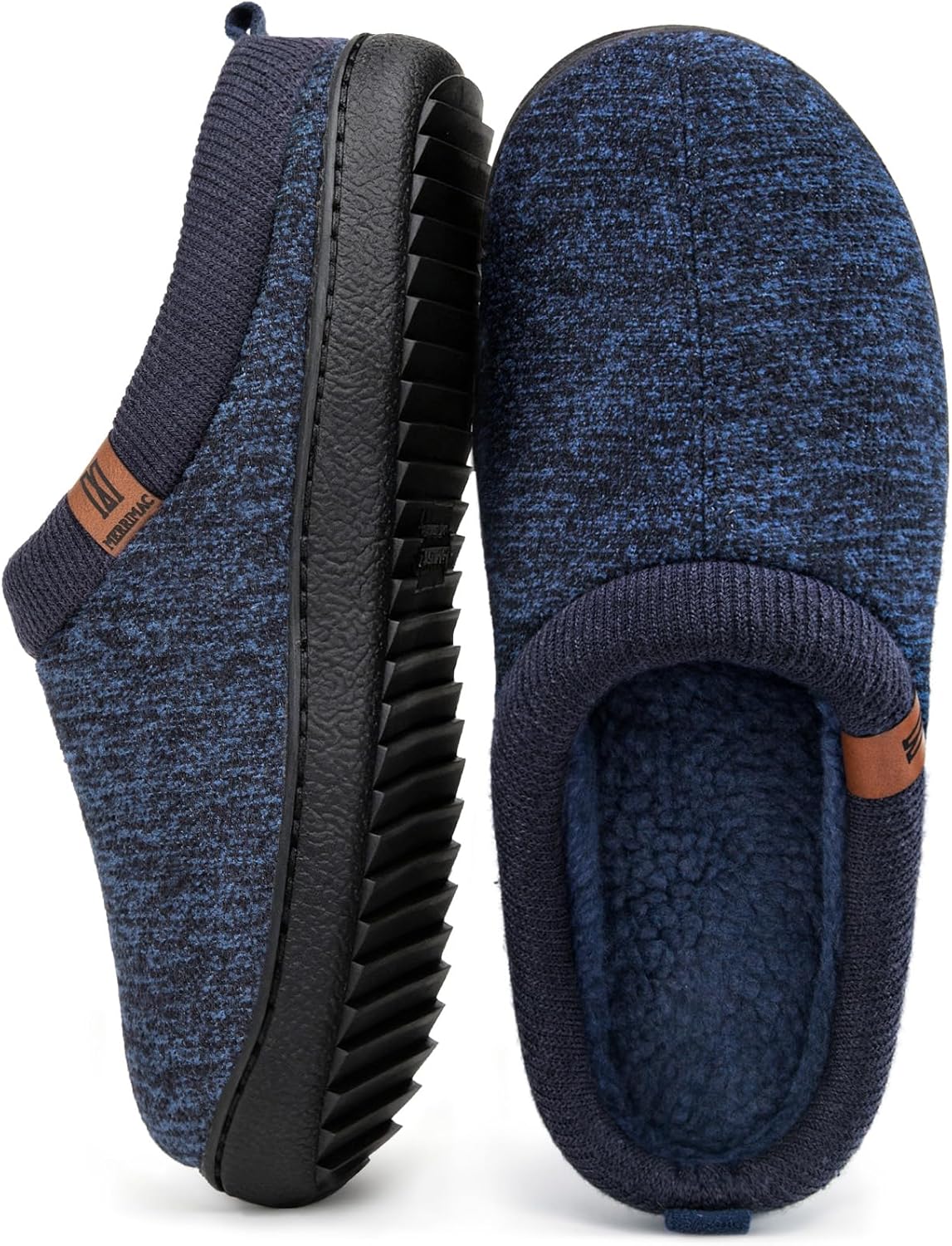 MERRIMAC Men's Slip-on Slippers, Special and Comfy Memory Foam House Shoes, Inno...