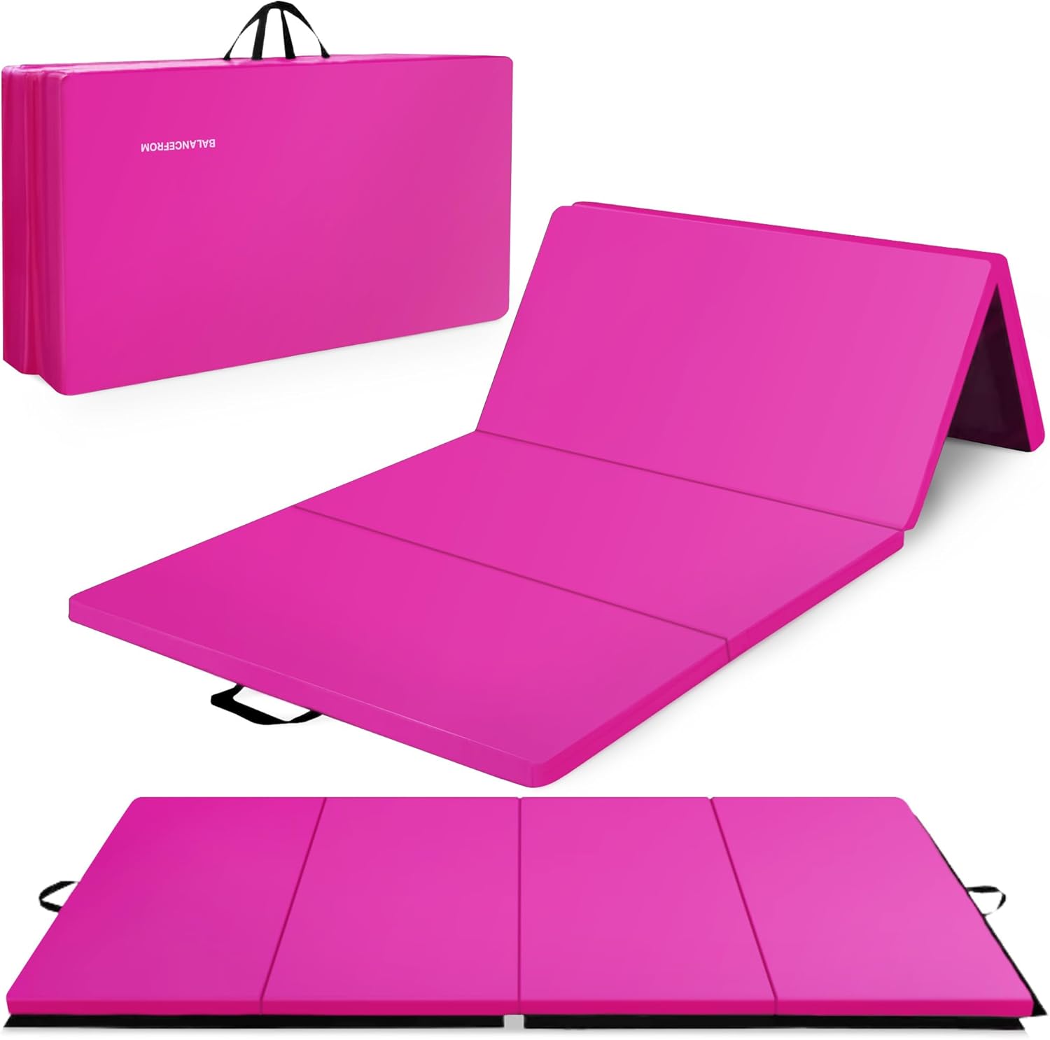 High-Quality BalanceFrom 10x4 Feet Gymnastics Mat, Special 4-Panel Folding Worko...